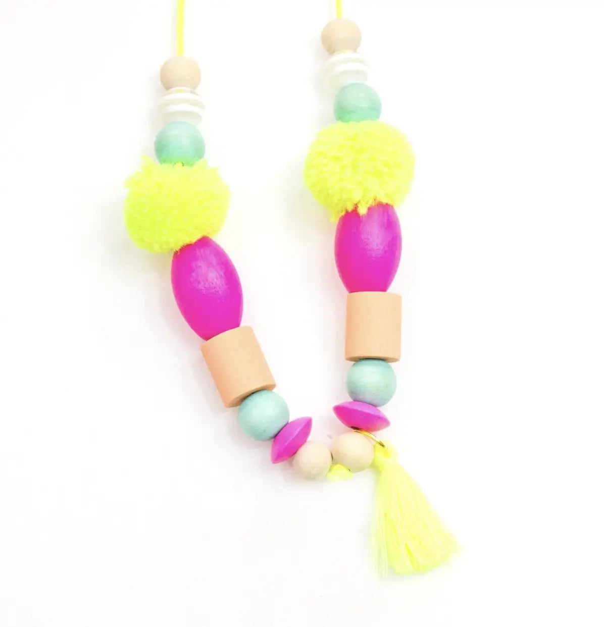 Neon Beaded Necklace