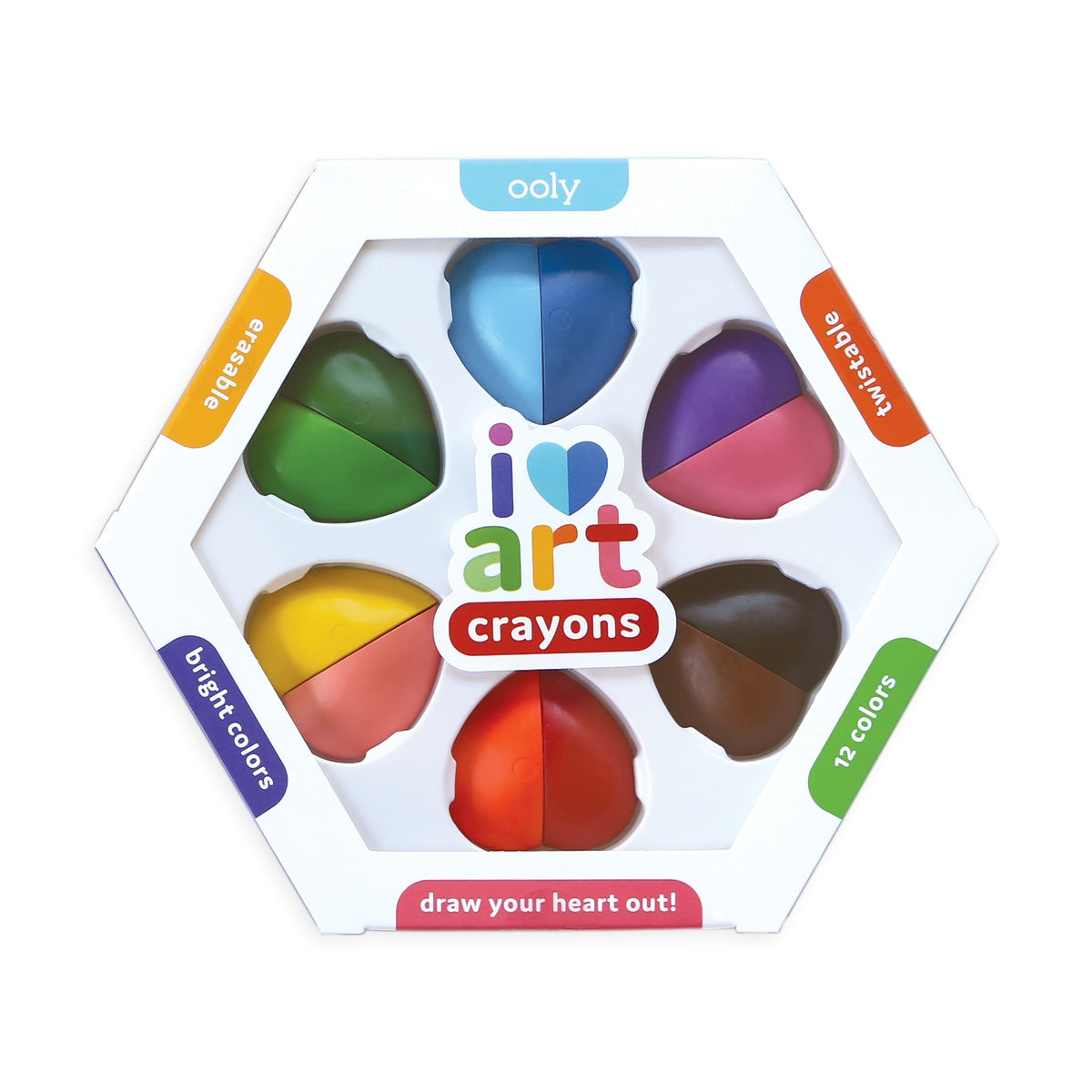 Heart Art Crayons
