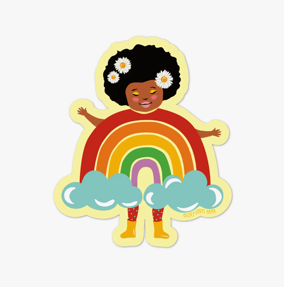 Rainbow Girl Sticker