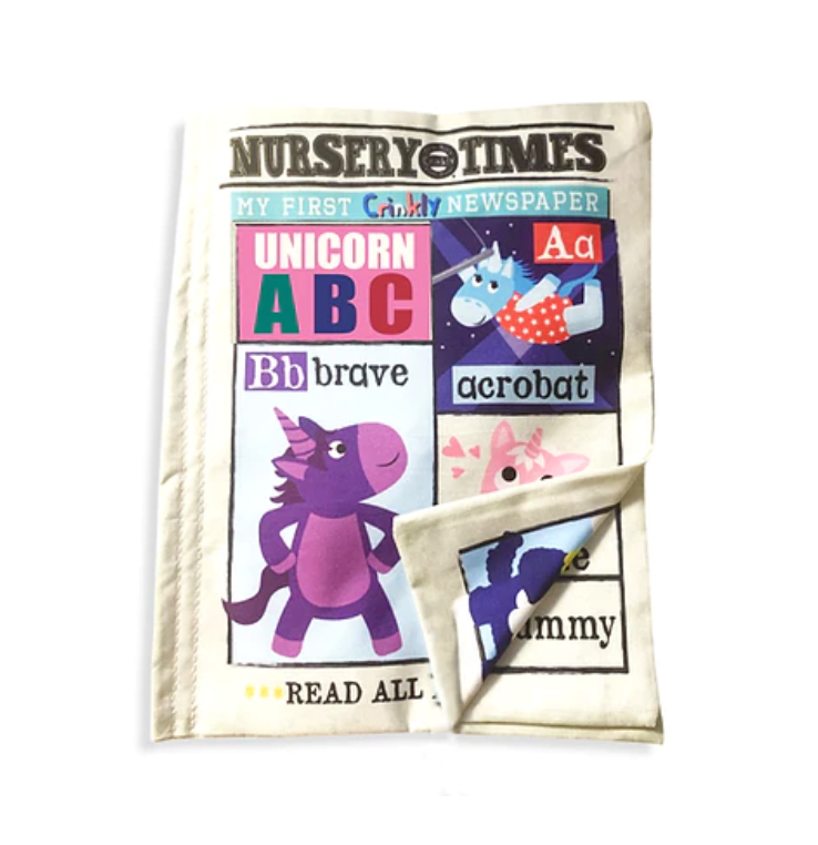 Nursery Times Crinkly Newspaper: Unicorns