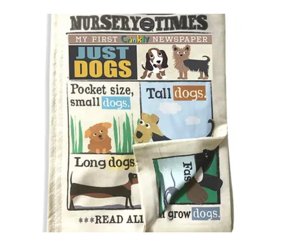 Nursery Times Crinkly Newspaper: Just Dogs