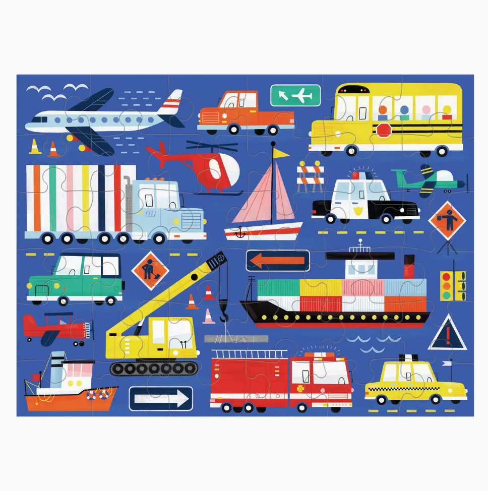 Puzzle To Go: Transportation - 36 piece
