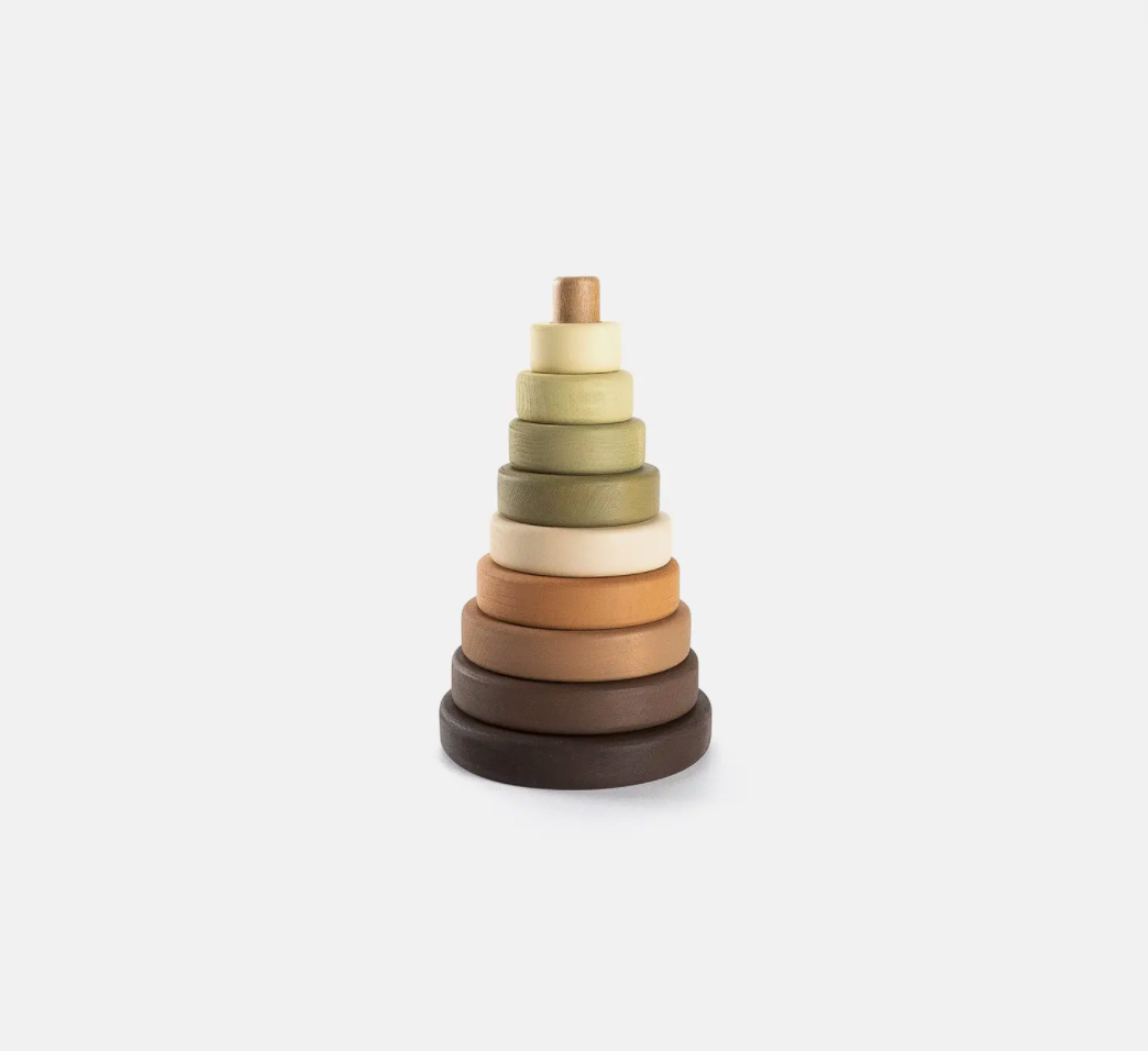 Large Ring Stacker - Olive Greens