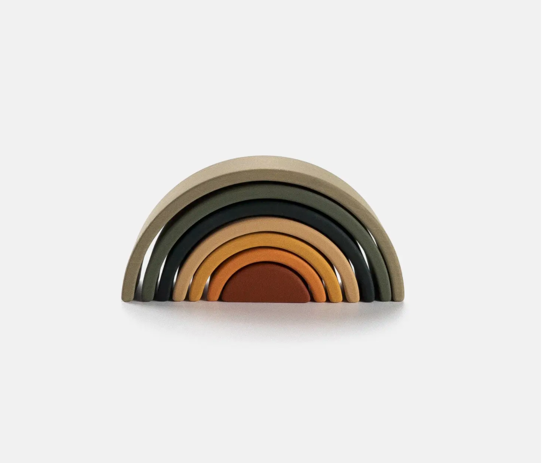 Heirloom Wooden Stacking Rainbow - Jungle