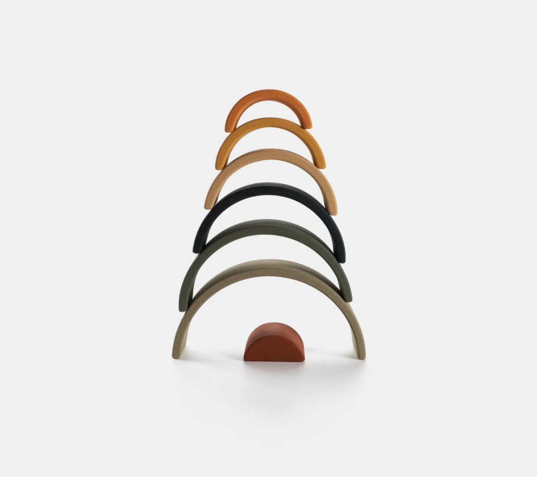 Heirloom Wooden Stacking Rainbow - Jungle