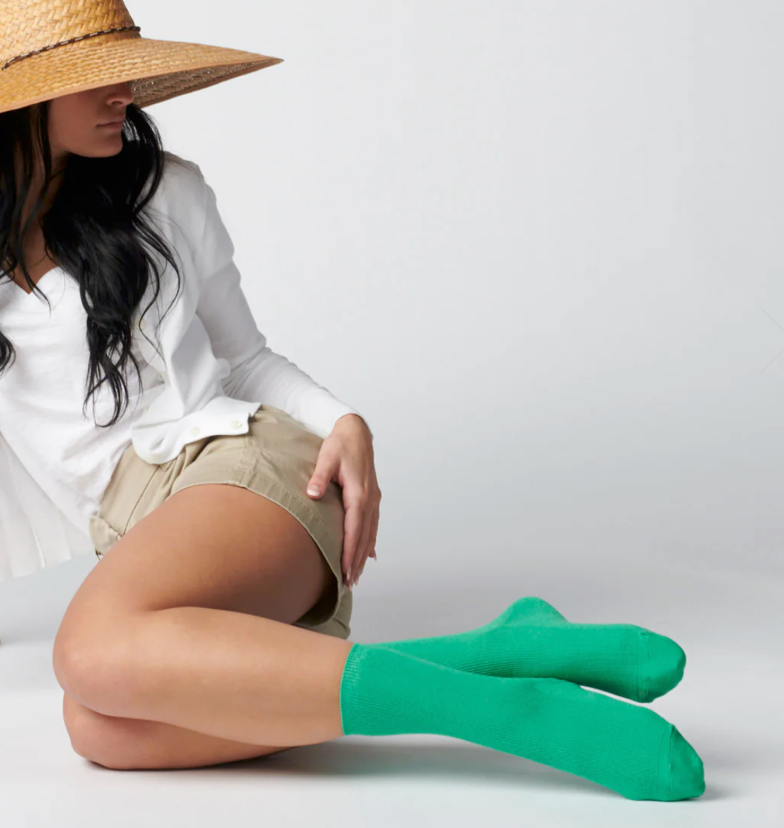 Green Wool Socks