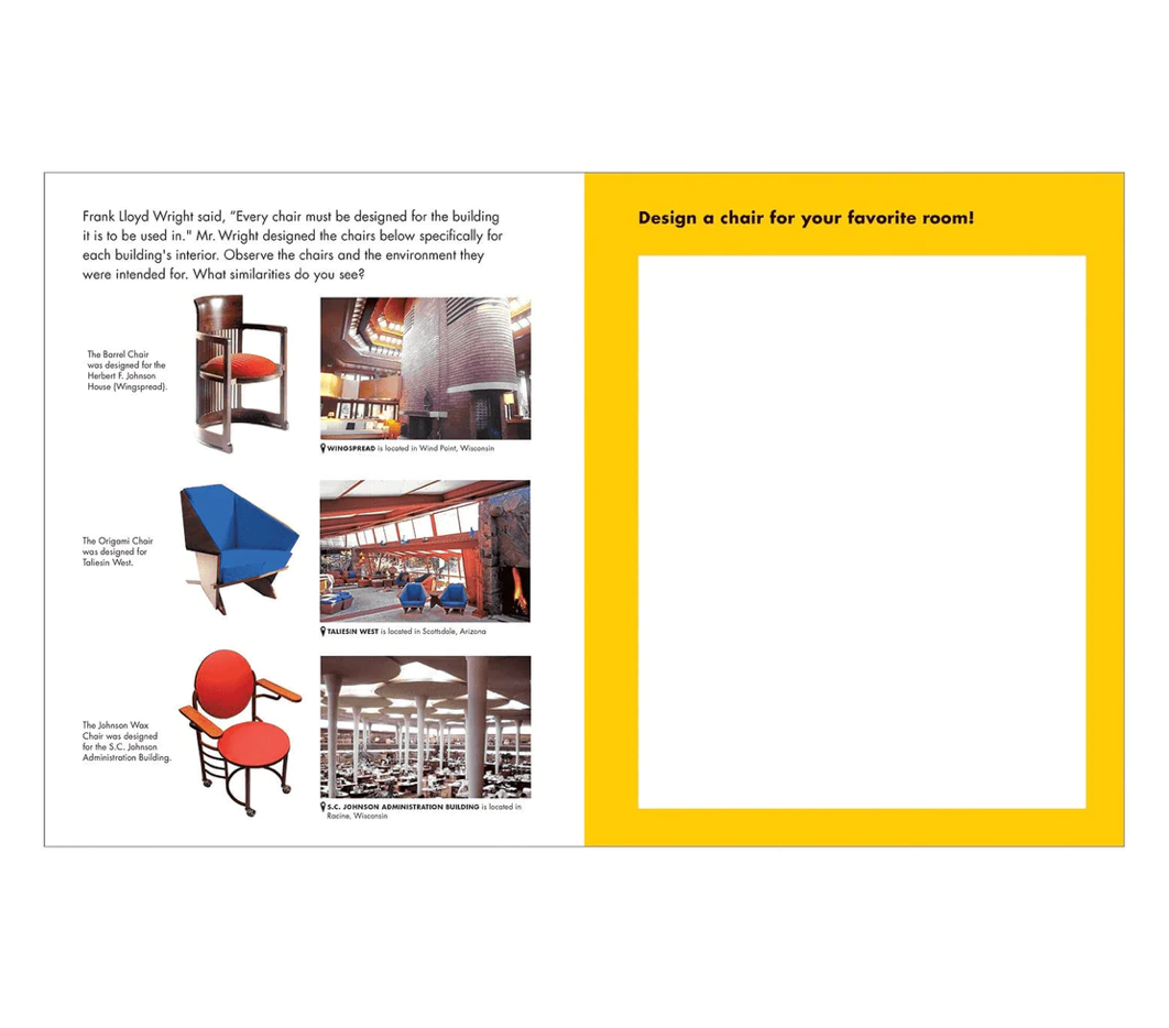 I Heart Architecture With Frank Lloyd Wright Activity Book