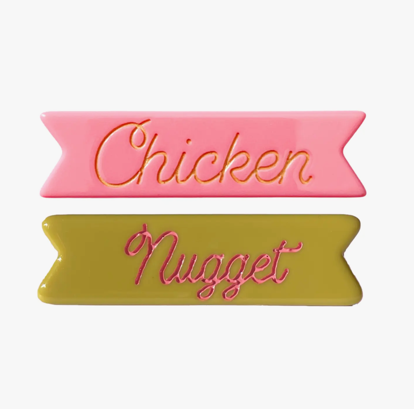 Chicken Nugget Hair Clip Duo