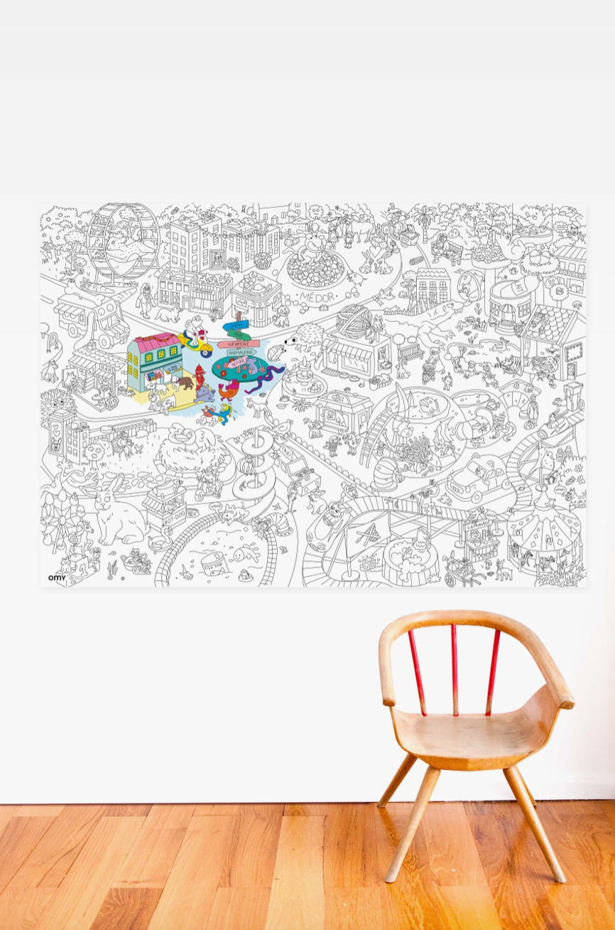 Giant Coloring Poster - Animals