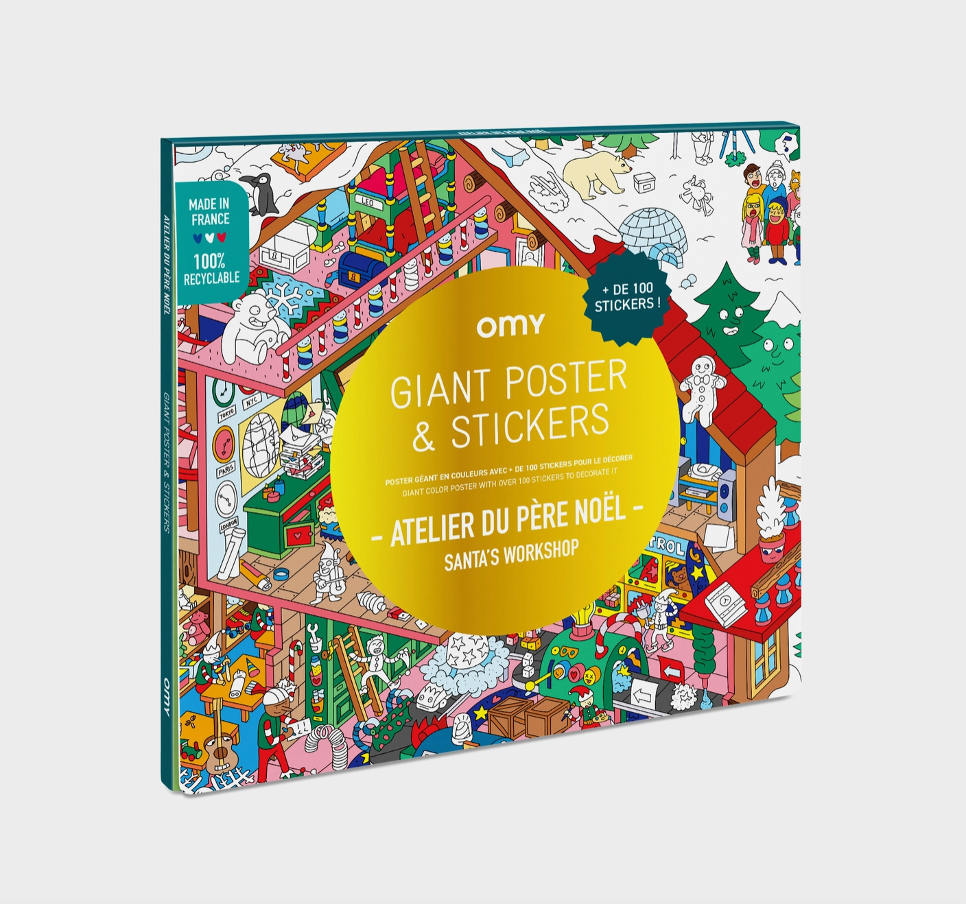 Giant Coloring + Sticker Poster - Holiday Factory