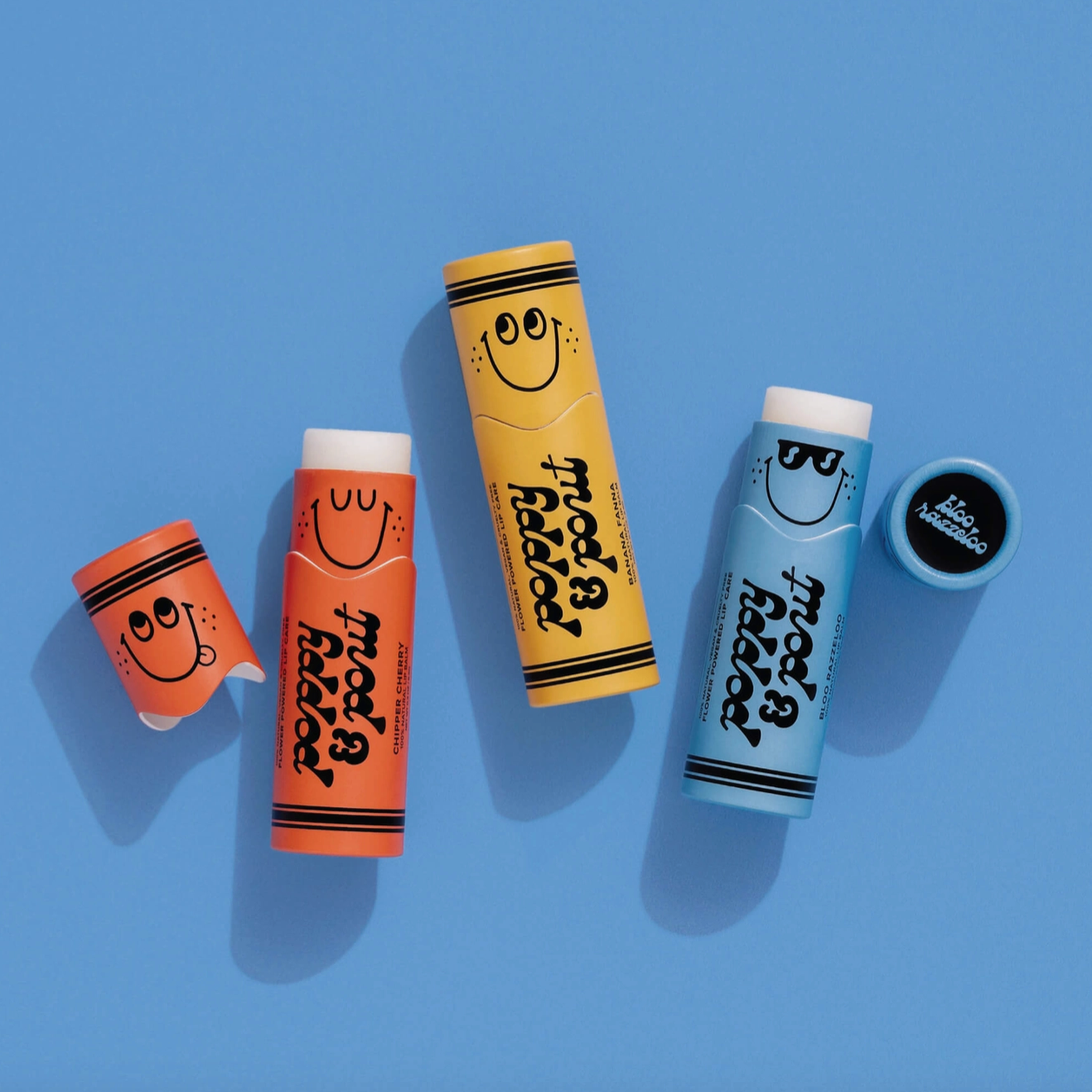 Lil Poppies Lip Balm - Bloo Razzeloo