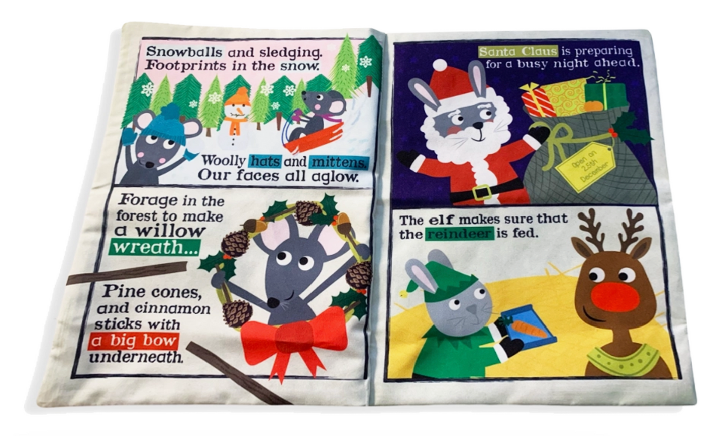 Nursery Times Crinkly Newspaper: Christmas Mice