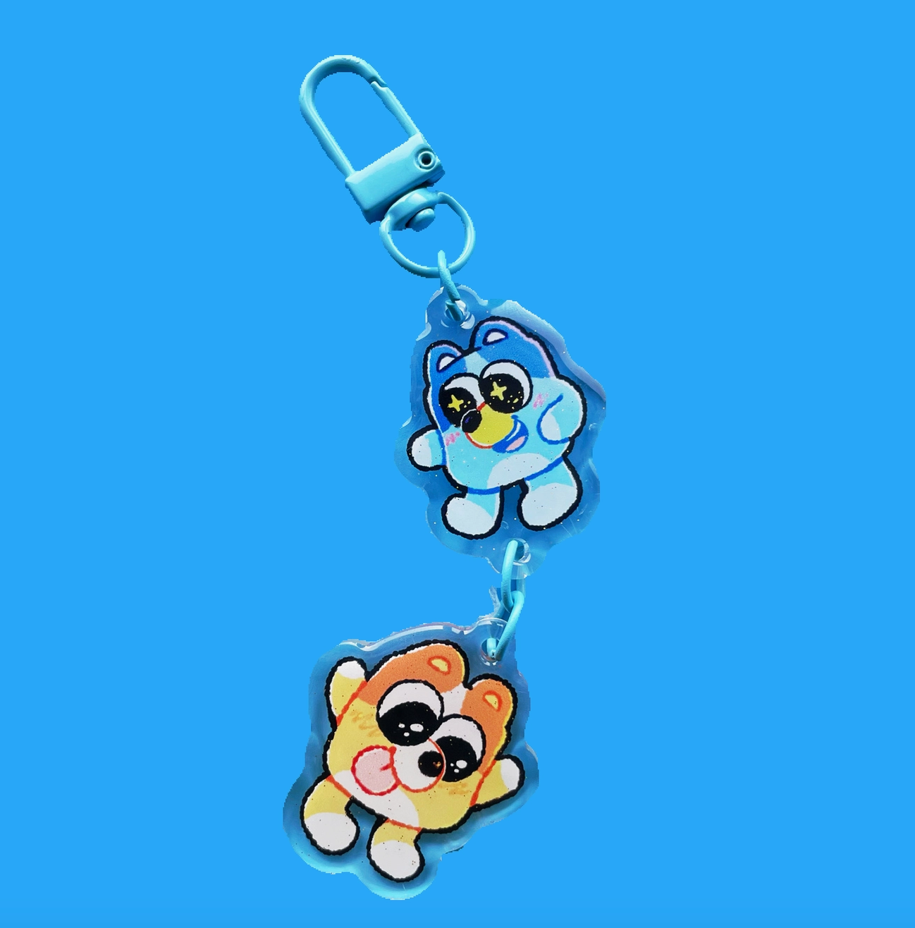 Two Pups Keychain