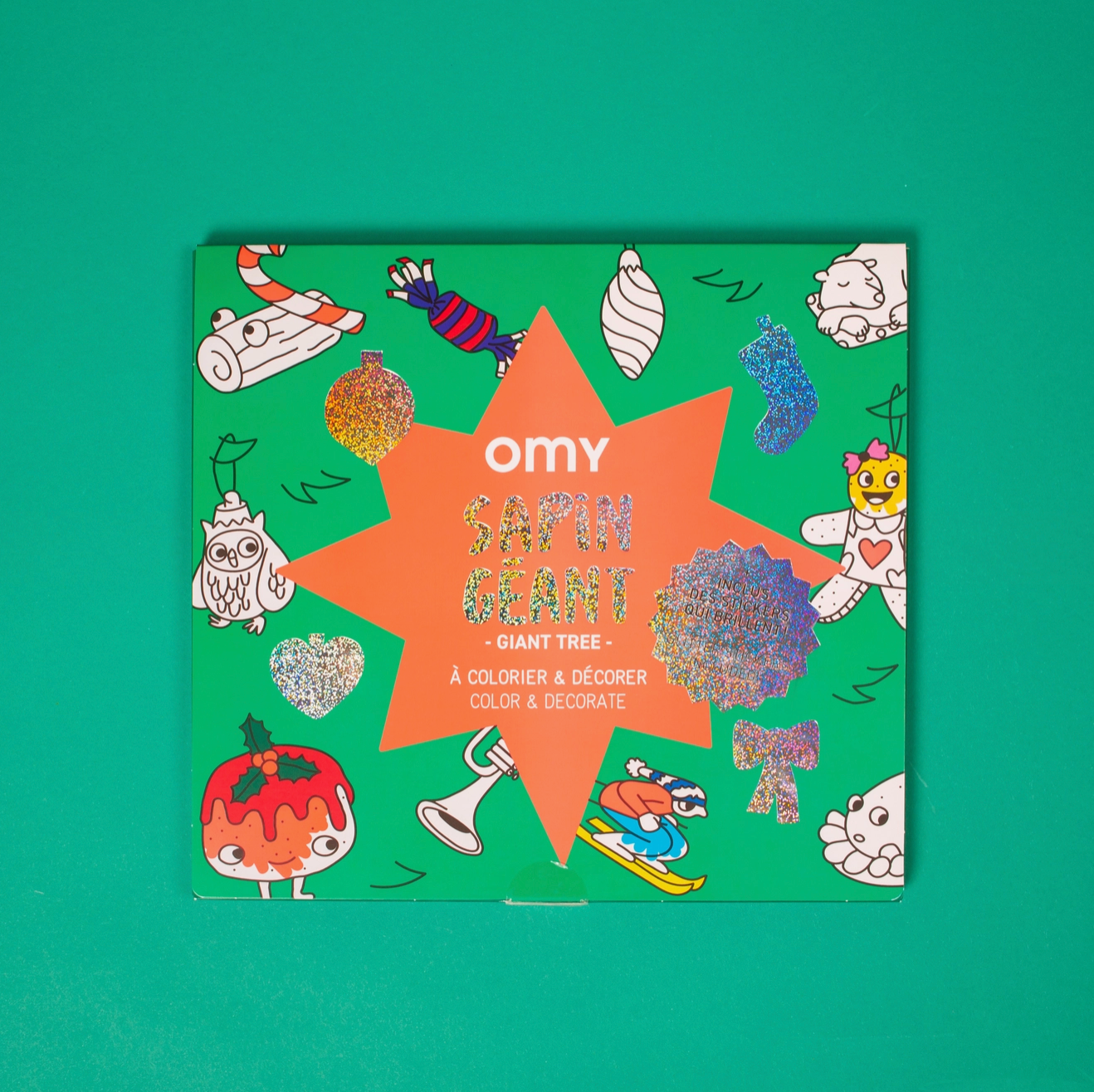 Giant Coloring + Sticker Poster - Giant Tree
