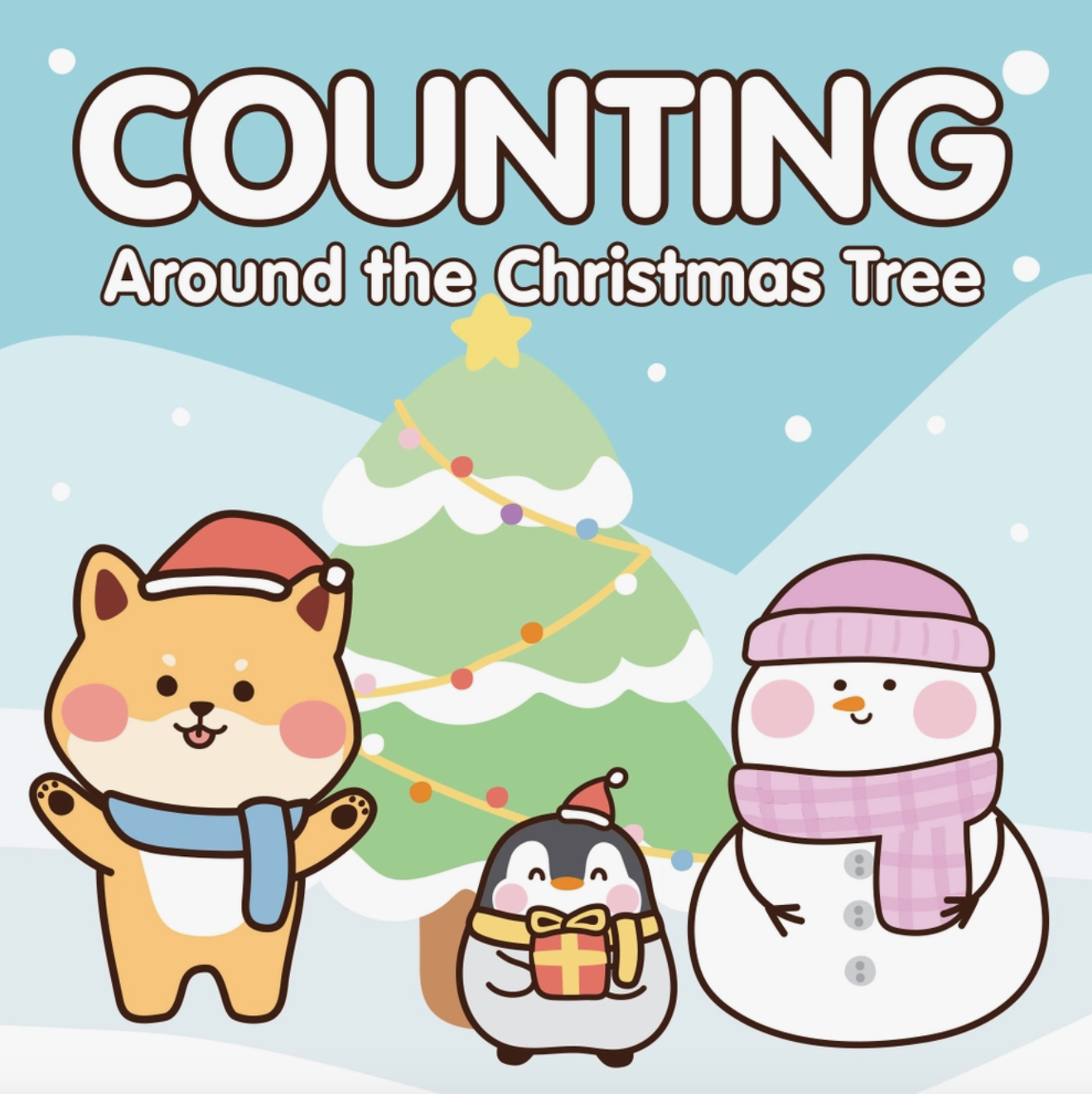 Counting Around the Christmas Tree Board Book