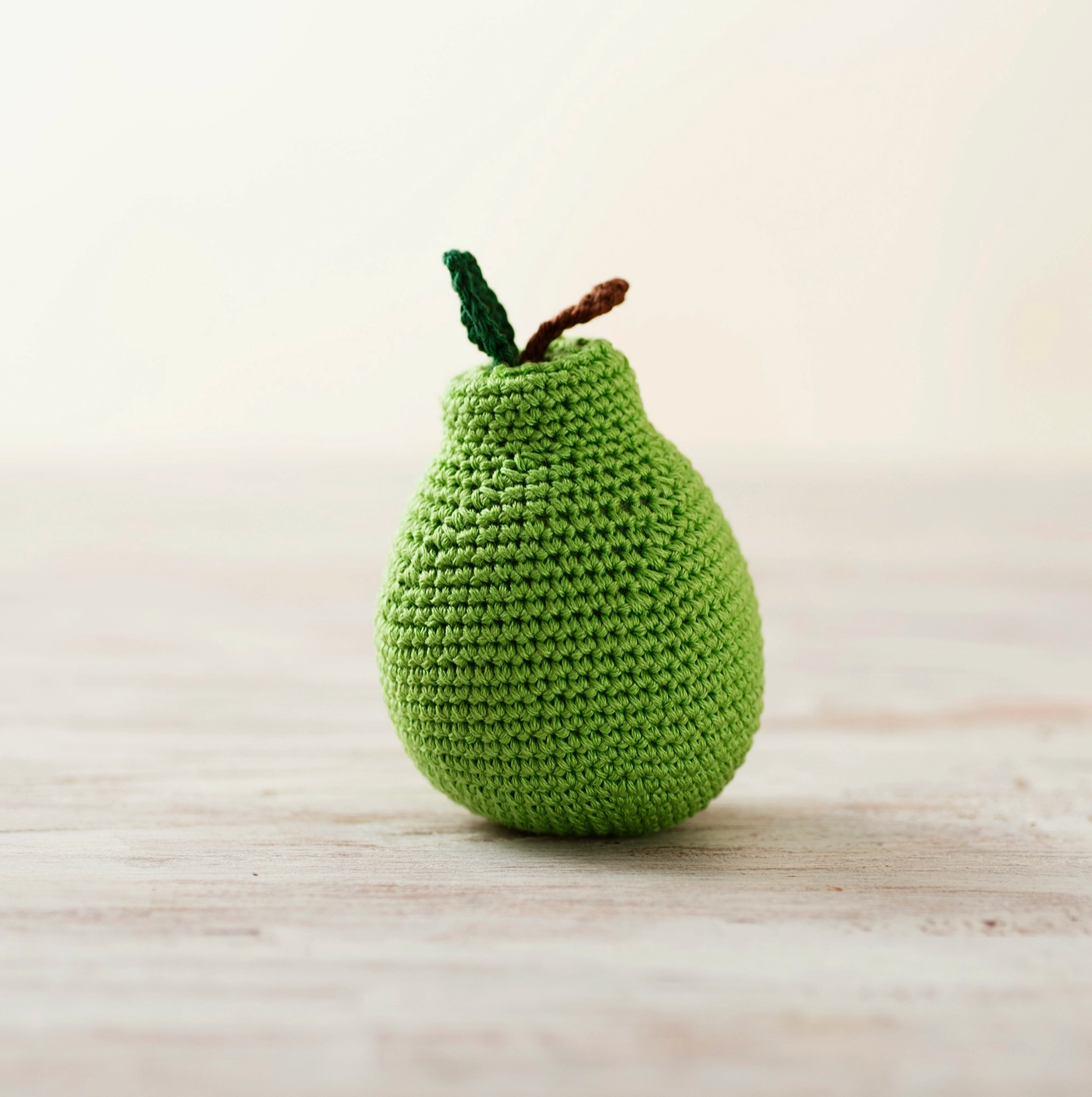 Crochet Play Food: Green Pear