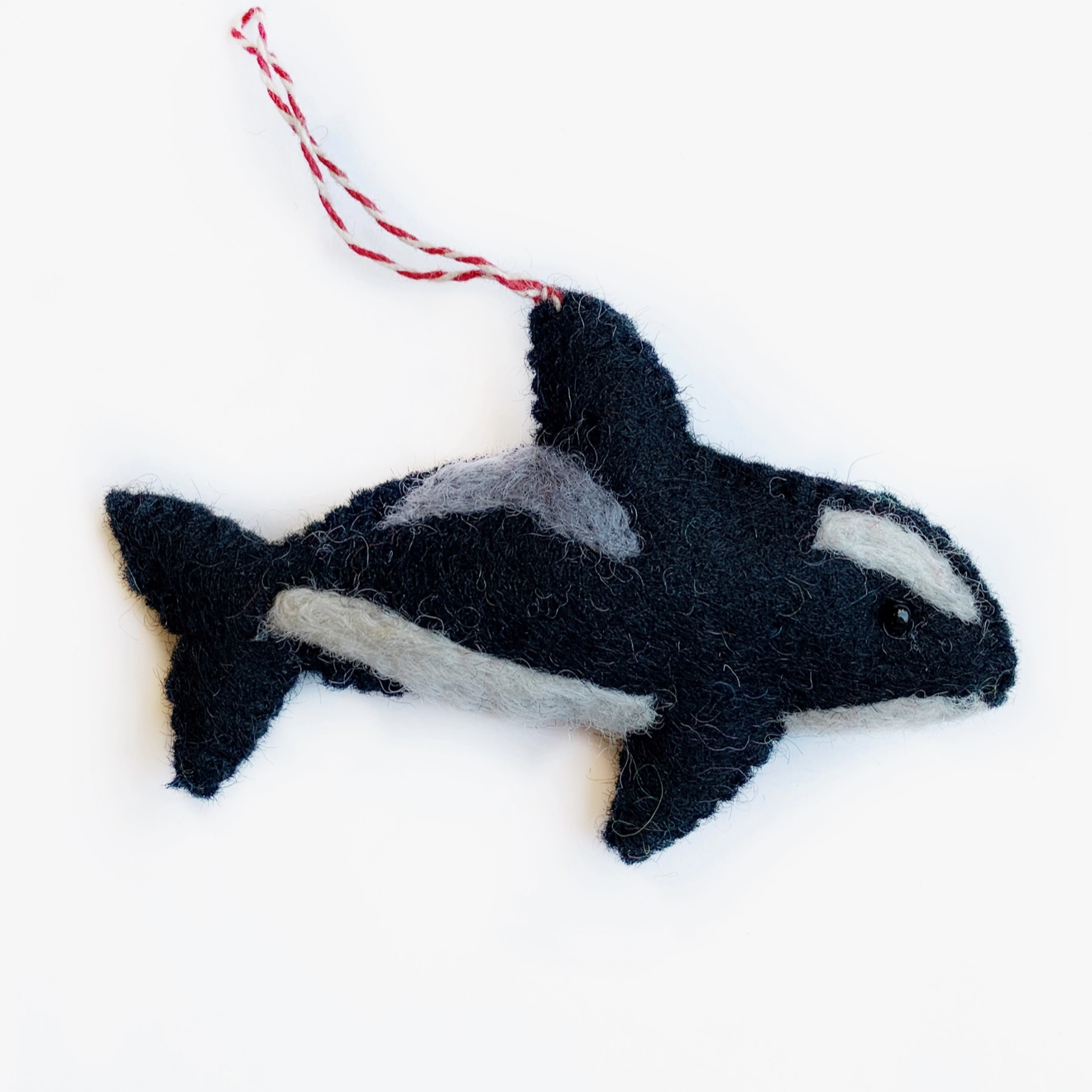 Felt Orca Ornament
