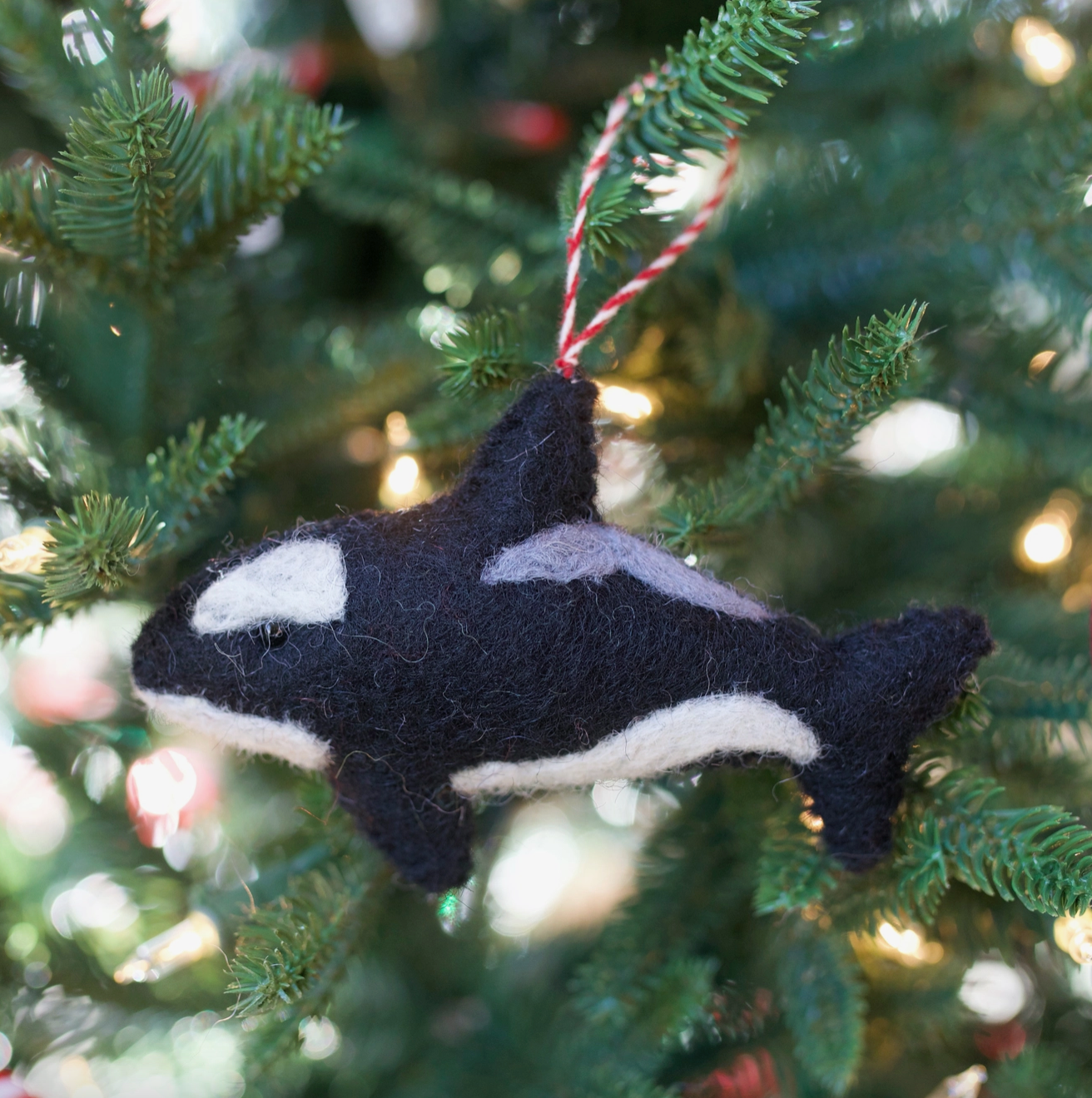 Felt Orca Ornament