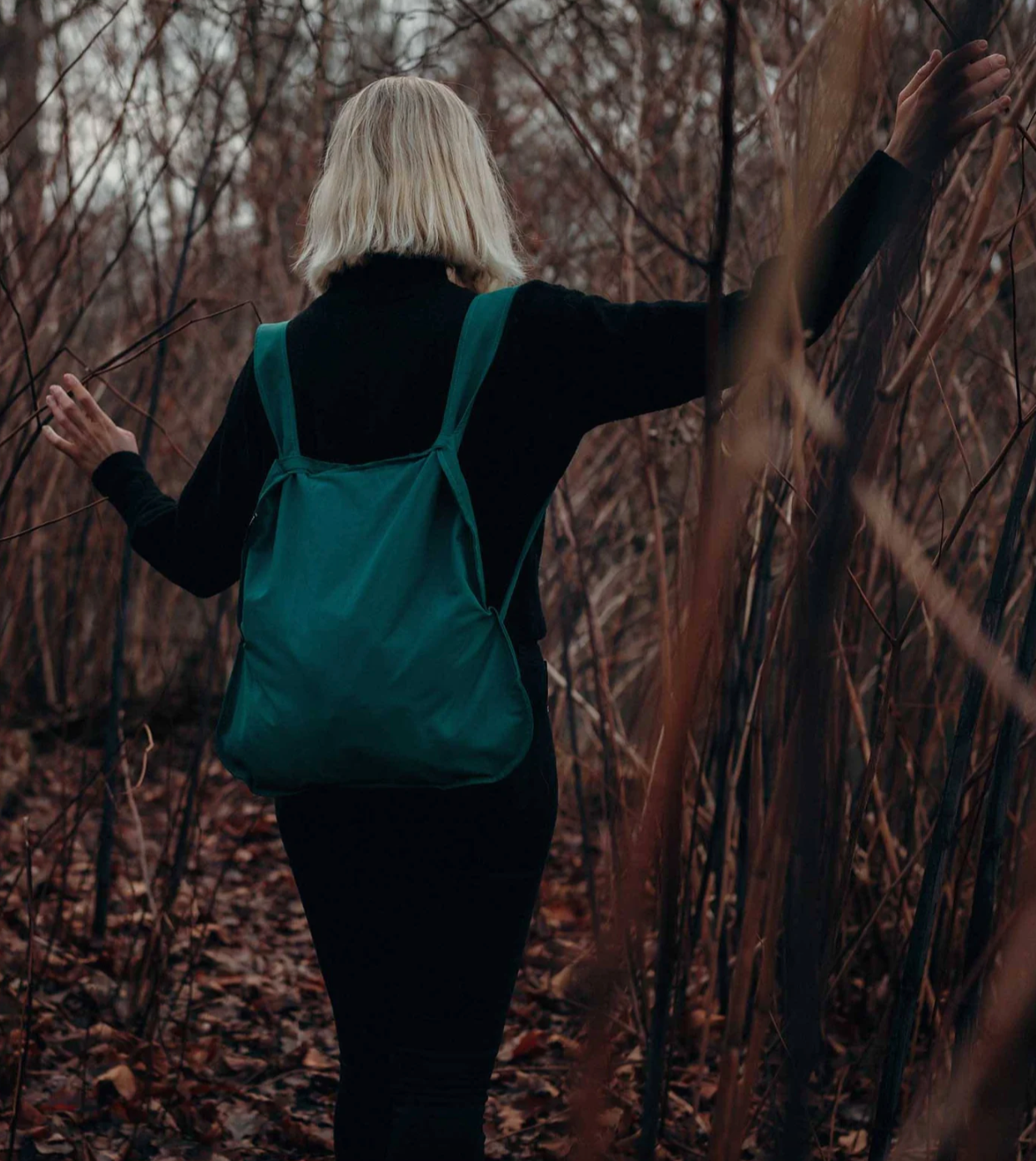 Tote + Backpack: Forest Green