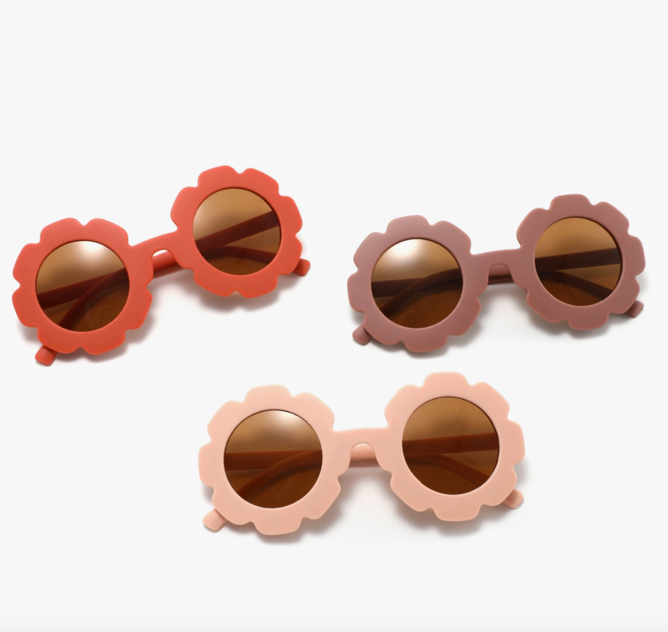 Pale Pink Flower Sunglasses