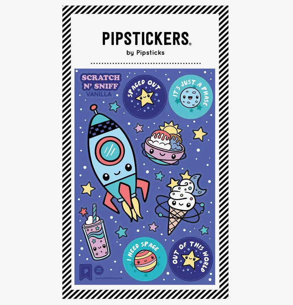 Outer Space Scratch N' Sniff Sticker Sheet
