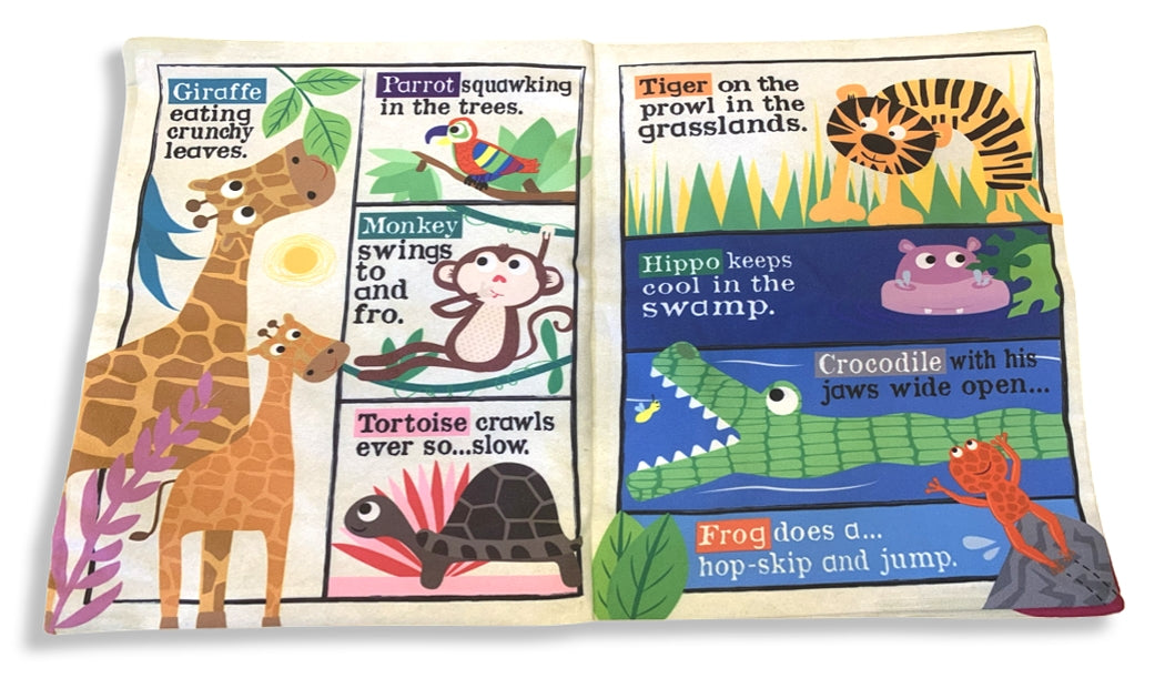 Nursery Times Crinkly Newspaper: Safari Animals