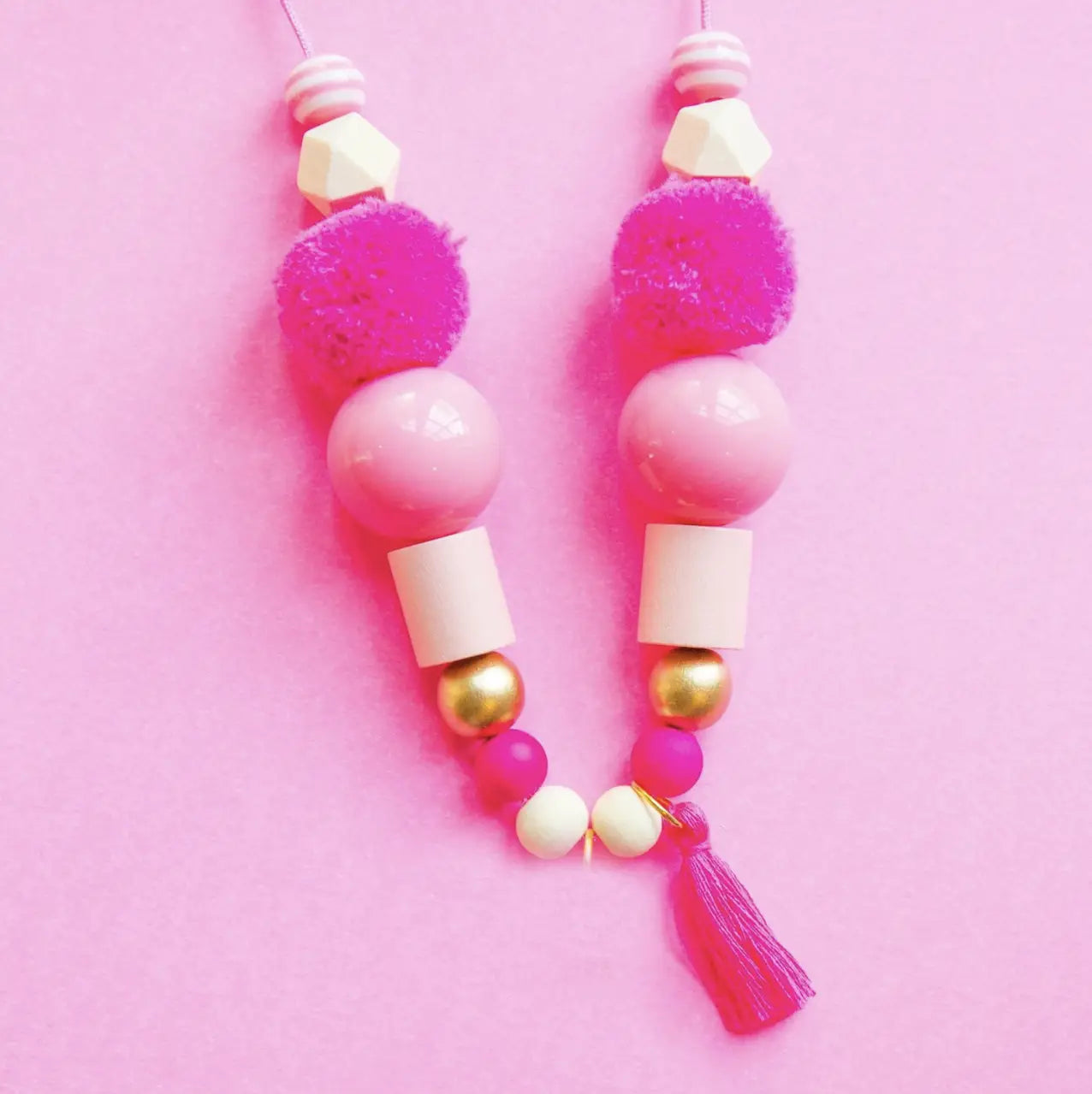 Pink Beaded Necklace