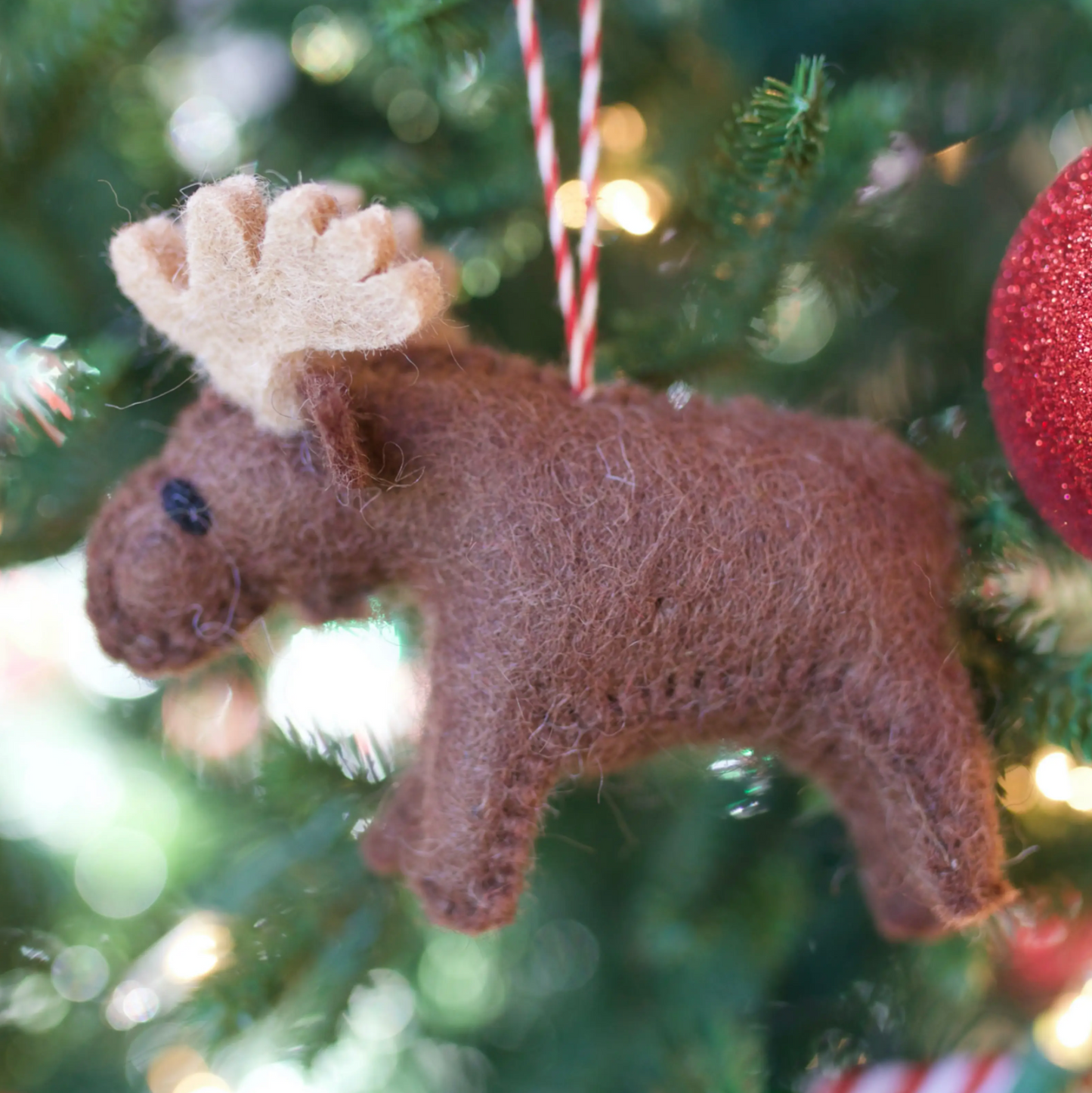 Felt Moose Ornament