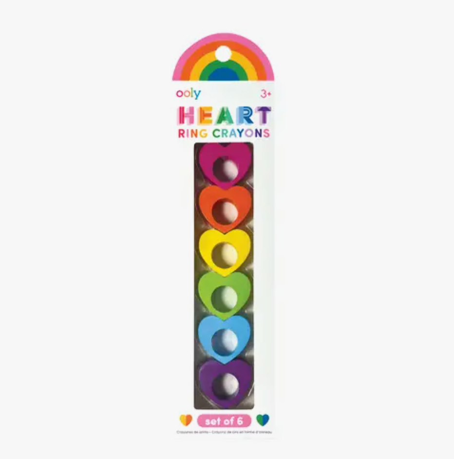 Heart Ring Crayons - Set of 6