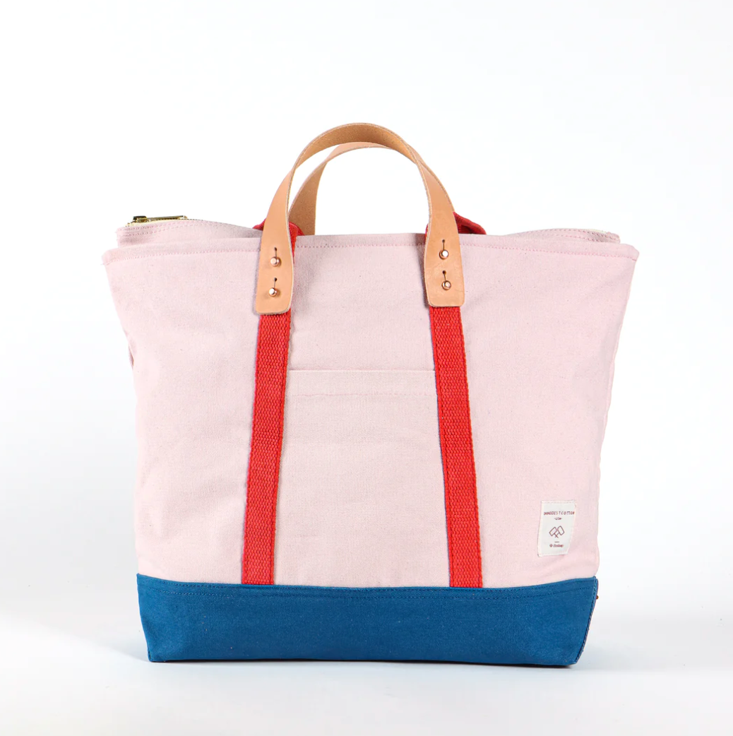 XL Zipper Tote: Sky