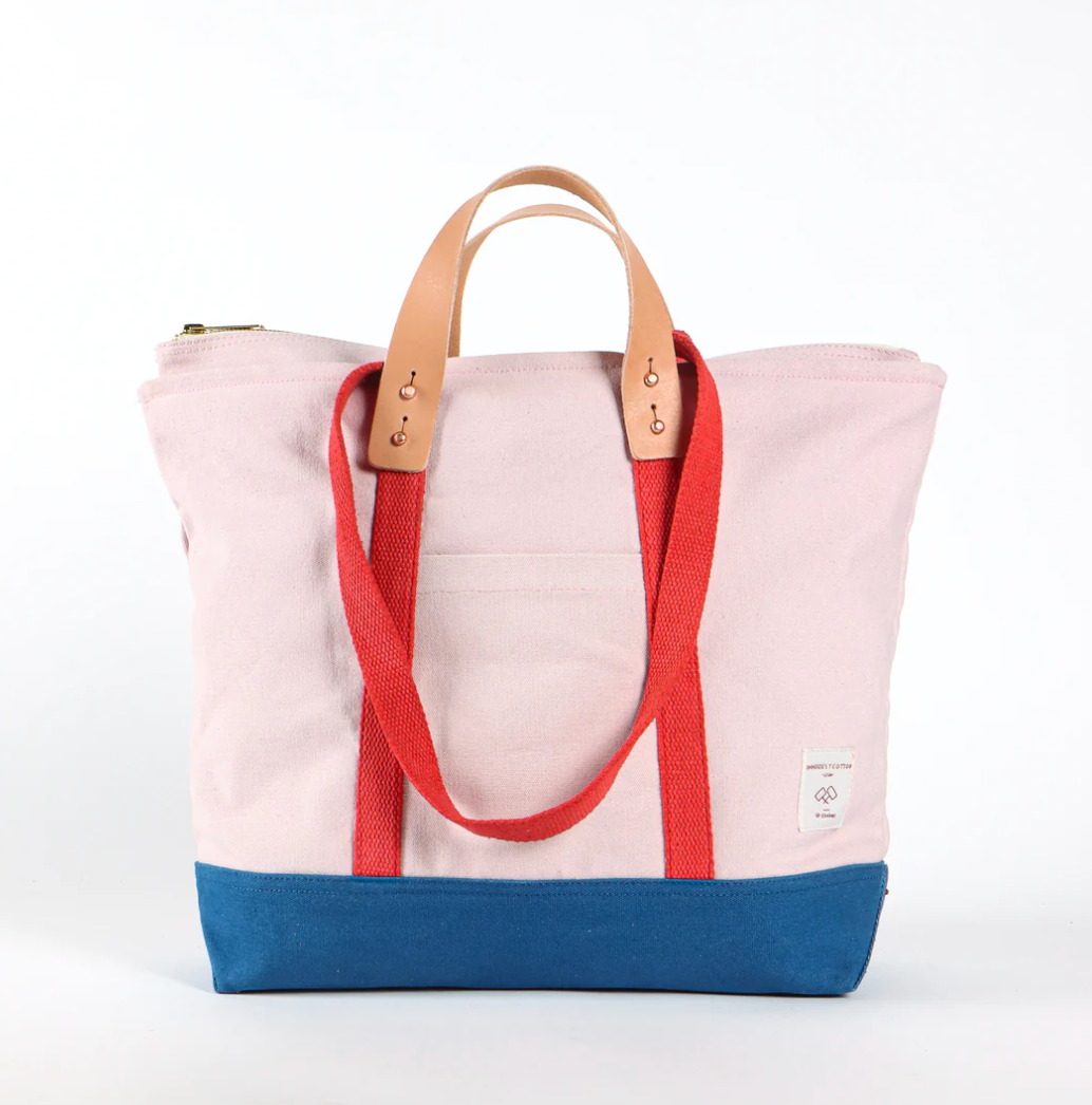 XL Zipper Tote: Sky