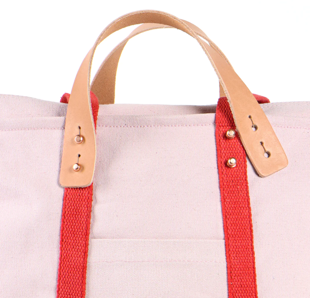 XL Zipper Tote: Sky