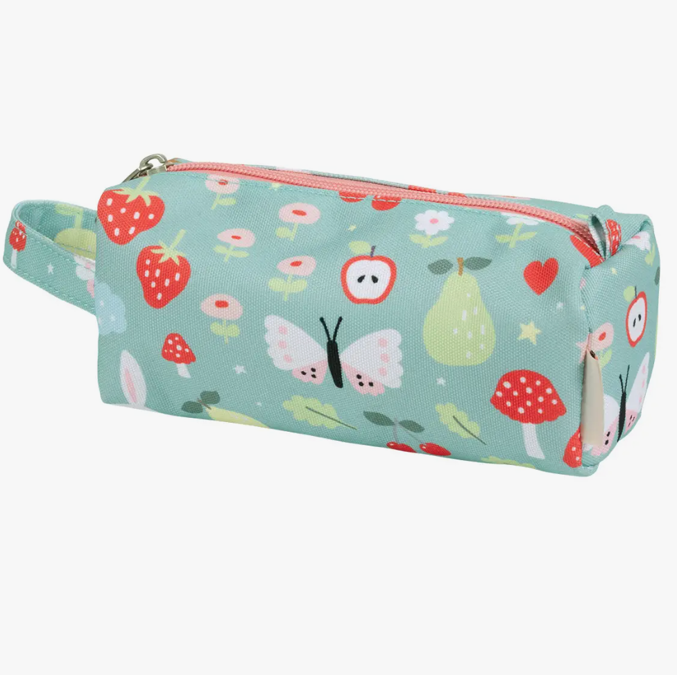 Pencil Case: Blue Cute Critters