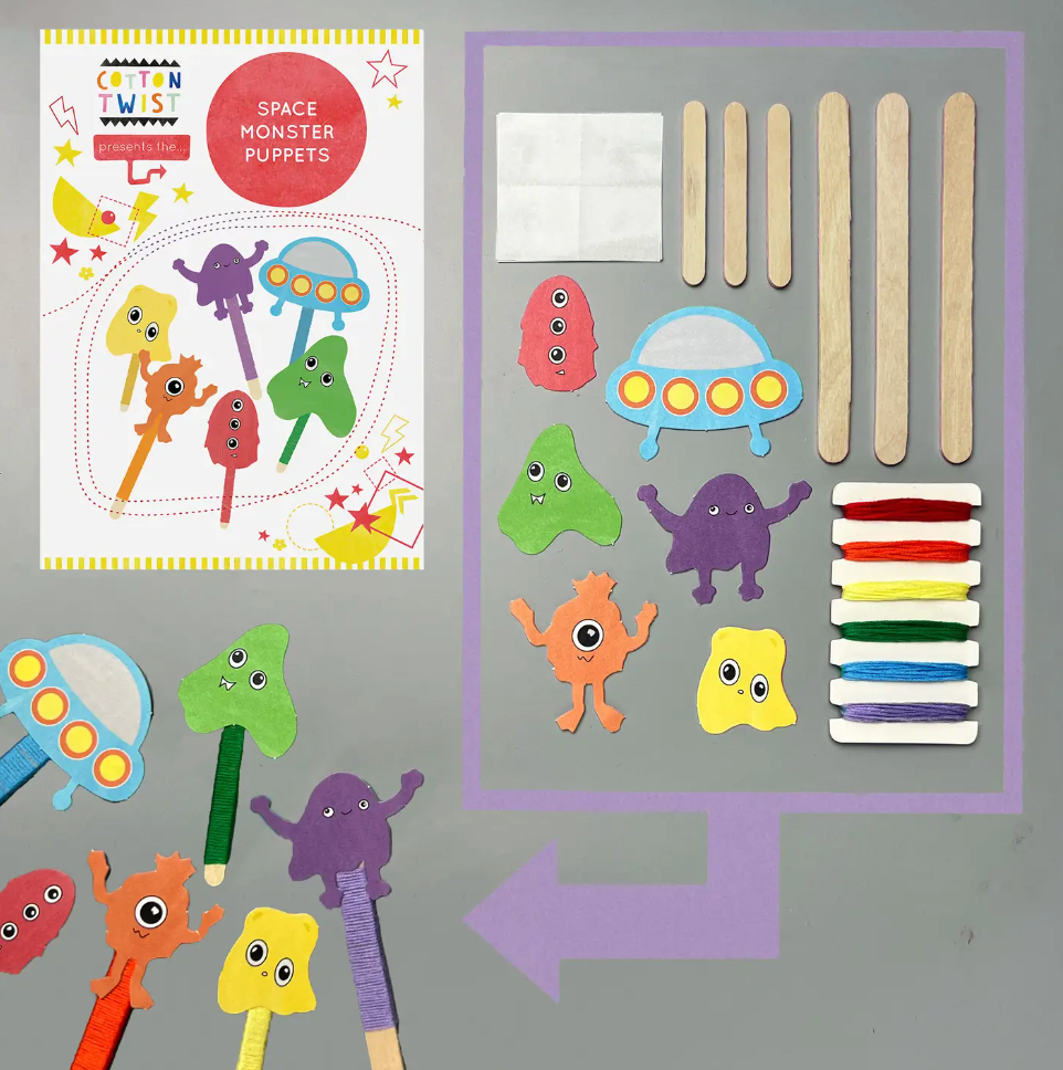 Make Your Own Space Monster Puppets Kit