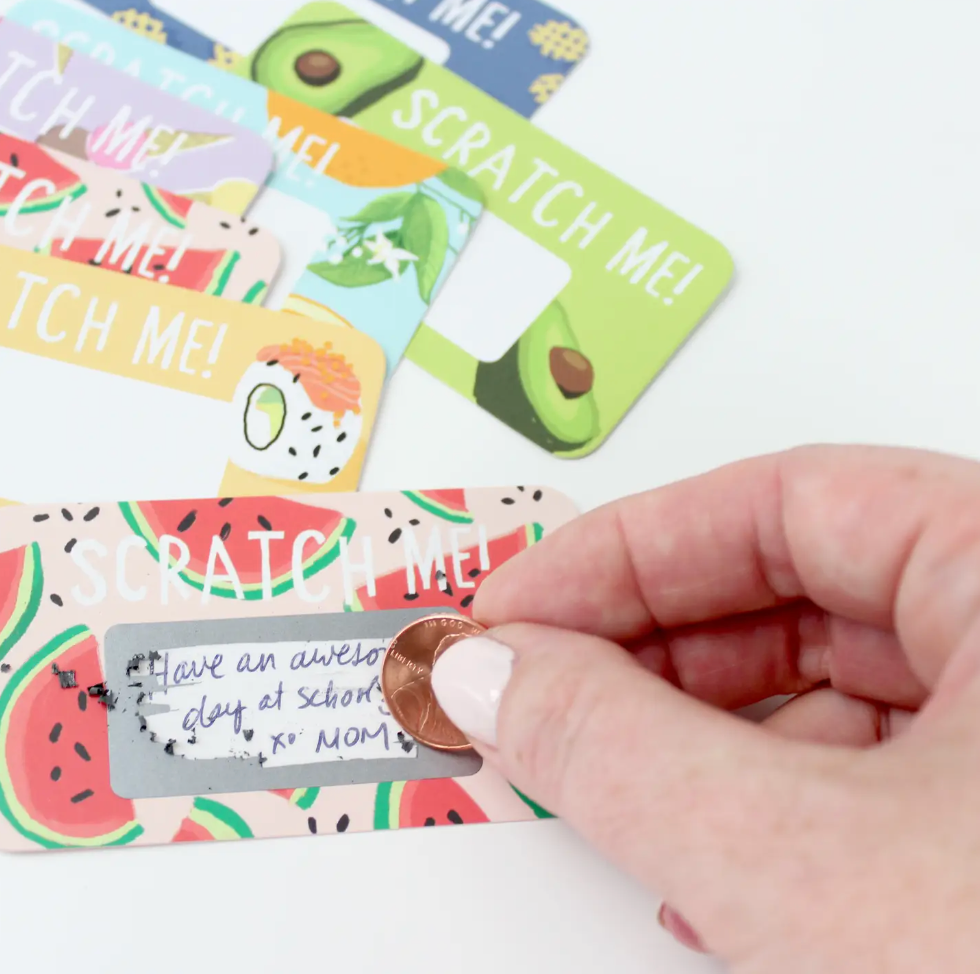 Scratch Off Lunch Notes: Fruits & Veggies