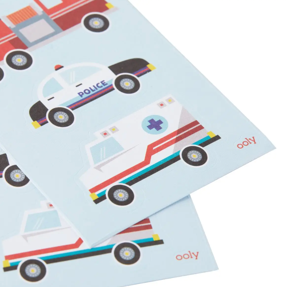 Helping Vehicles Sticker Sheet