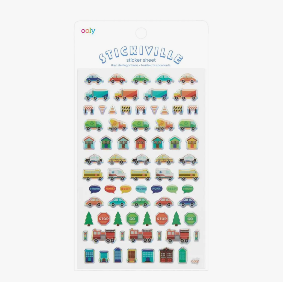 Workin' Wheels Sticker Sheet