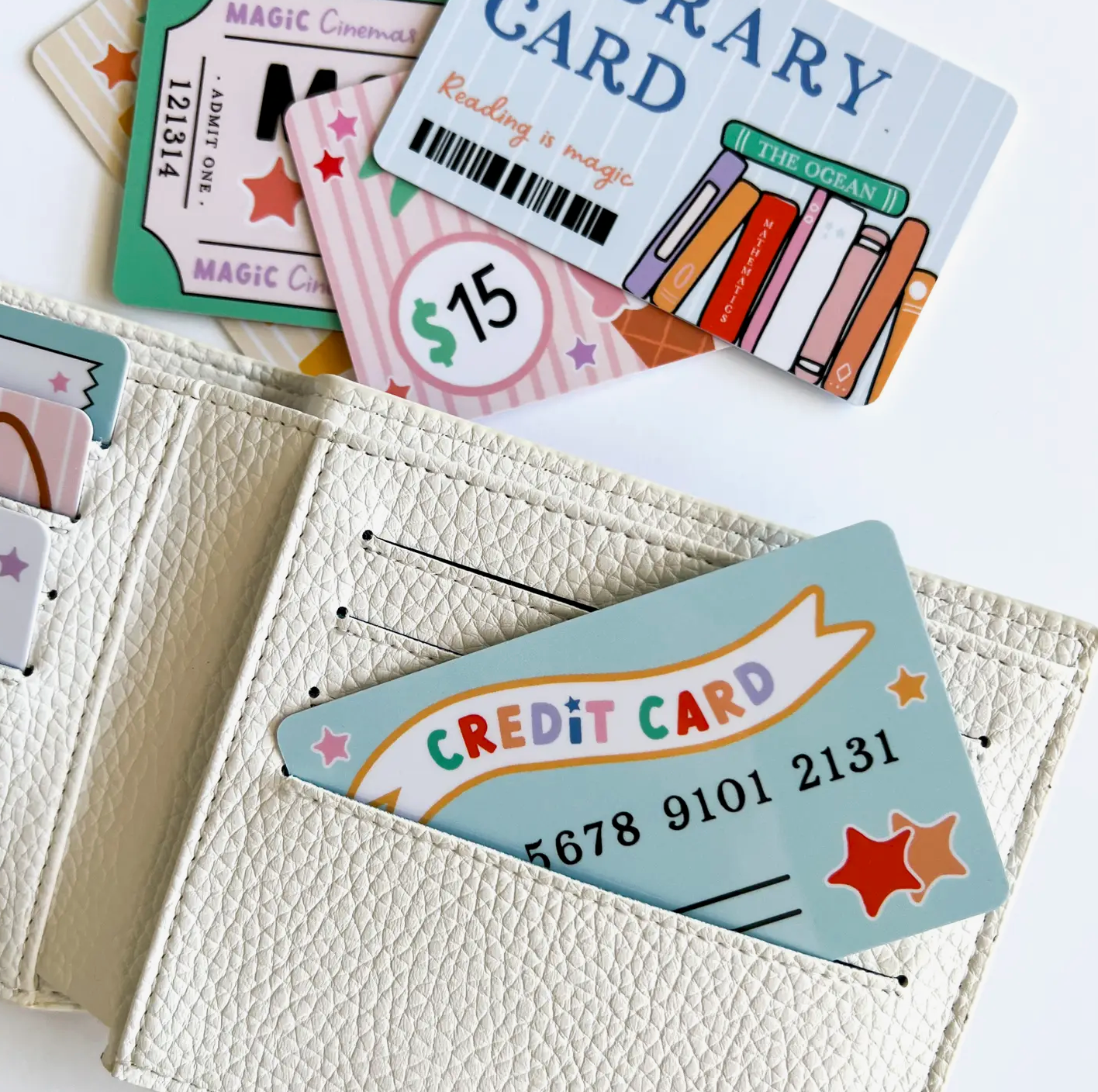 Pretend Play Wallet + Credit Card Set