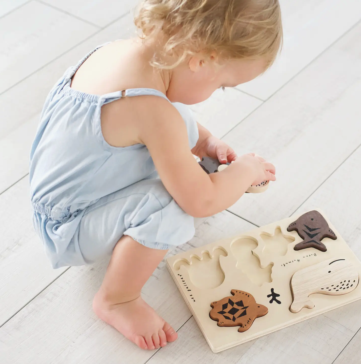 Wooden Tray Puzzle - Ocean Animals