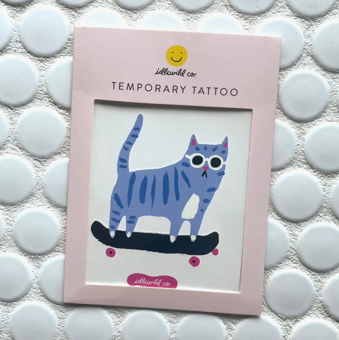 Temporary Tattoos: Skater Cat