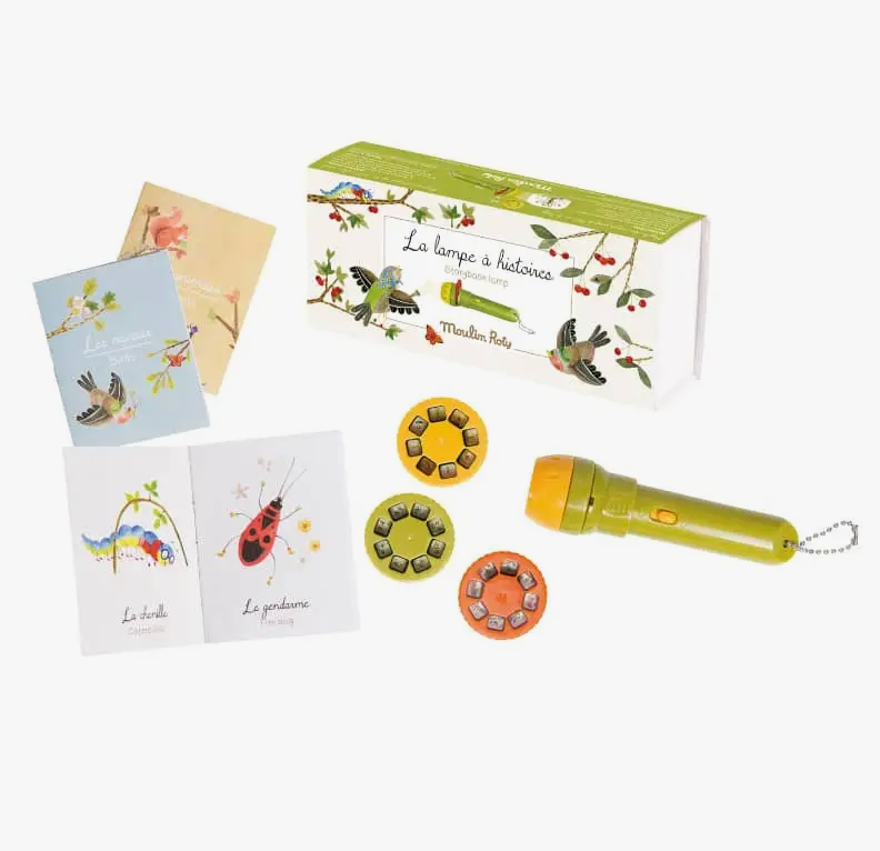 French + English Storybook Torches Garden Theme