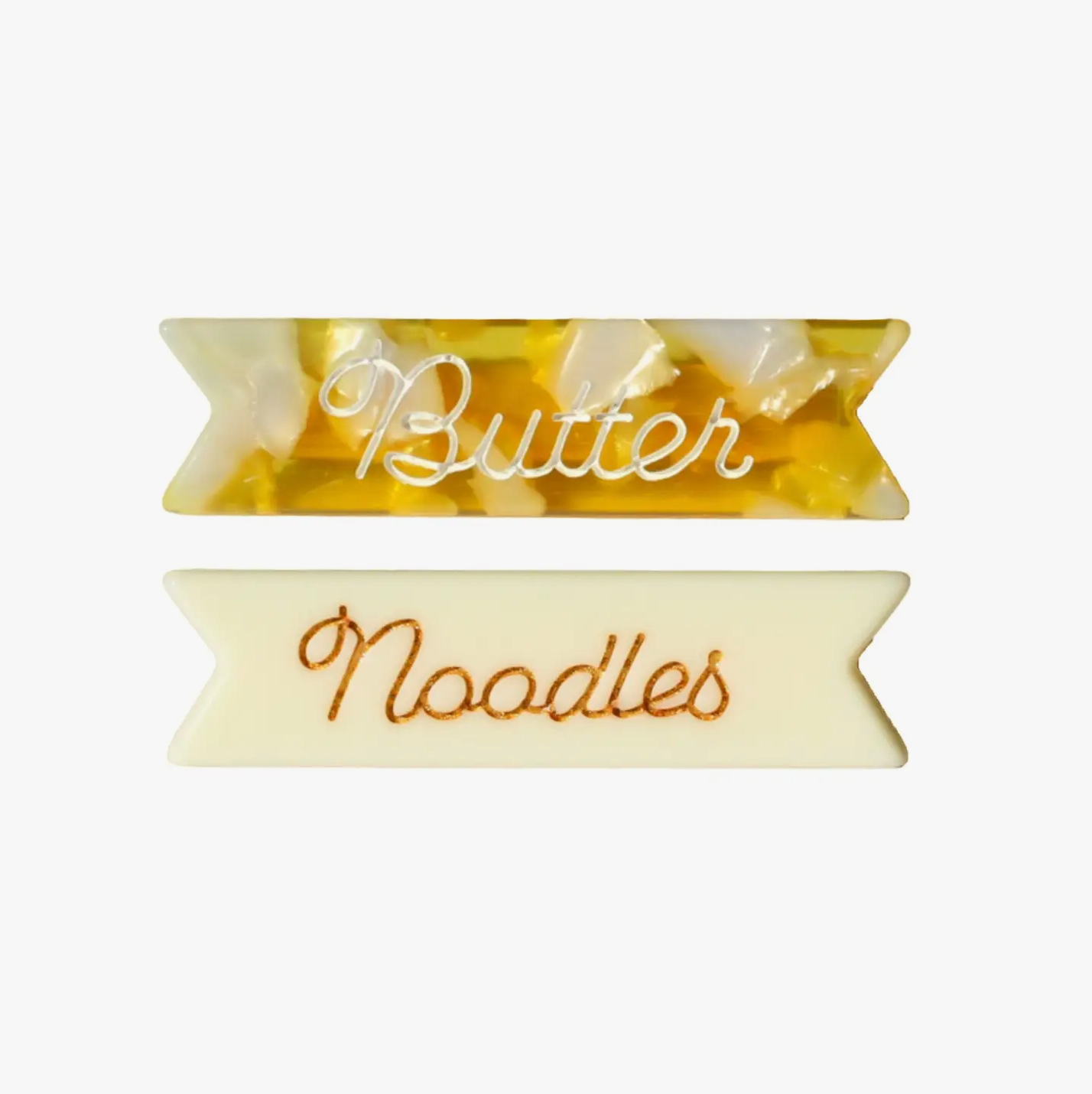 Butter Noodles Hair Clip Duo