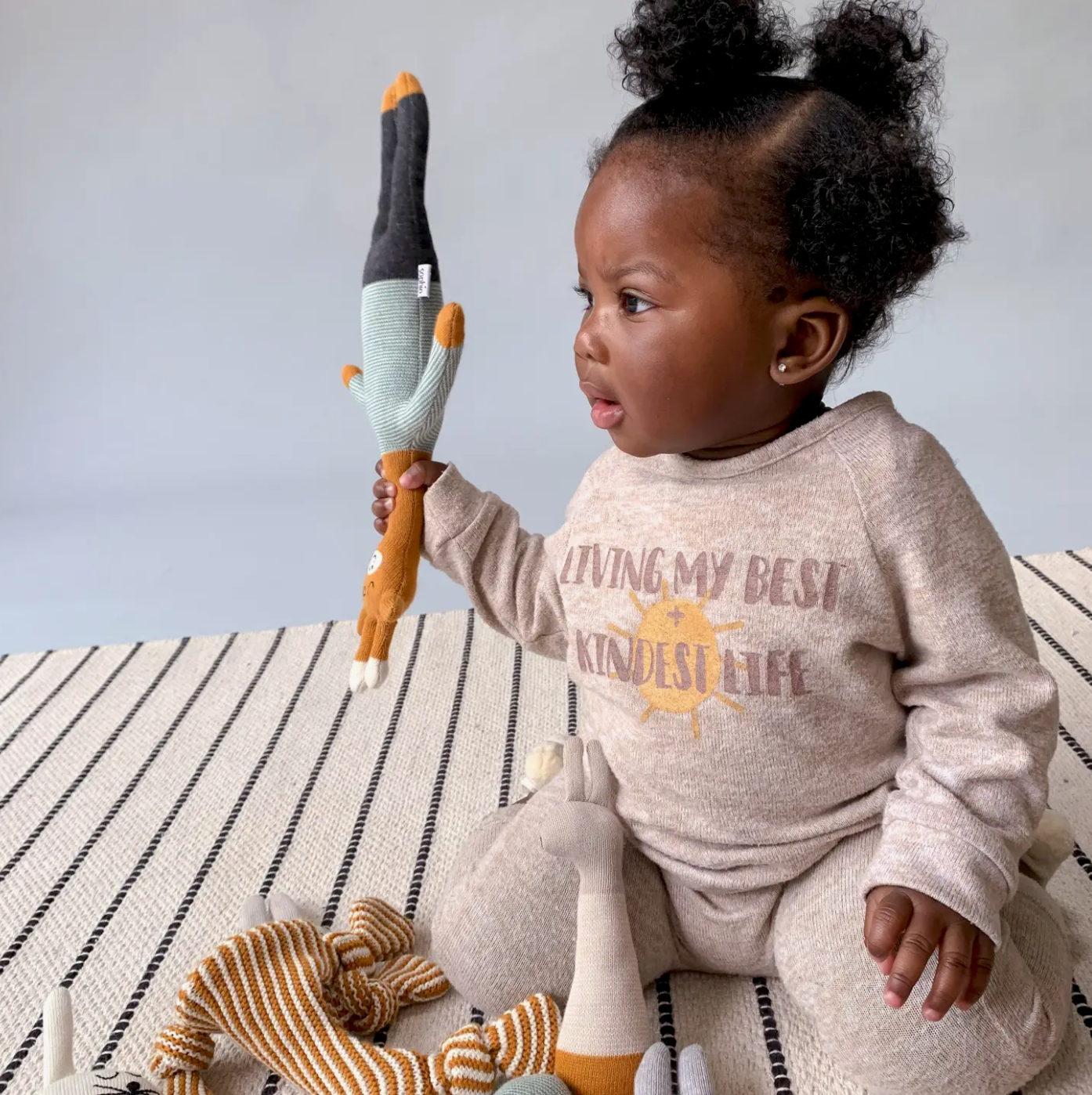 Heirloom Knitted Giraffe Soft Toy