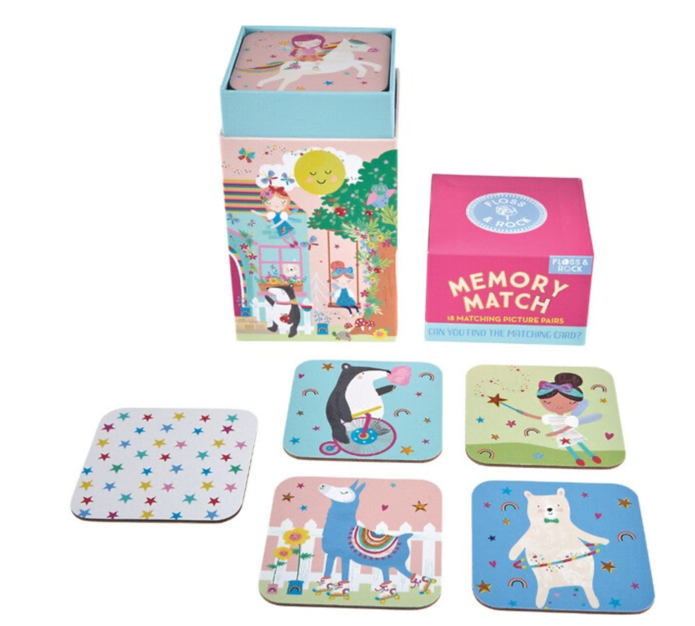 Rainbow Fairy Memory Match Game