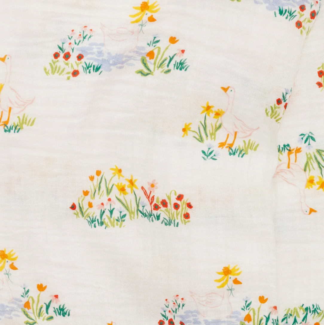 Garden Goose Swaddle Blanket