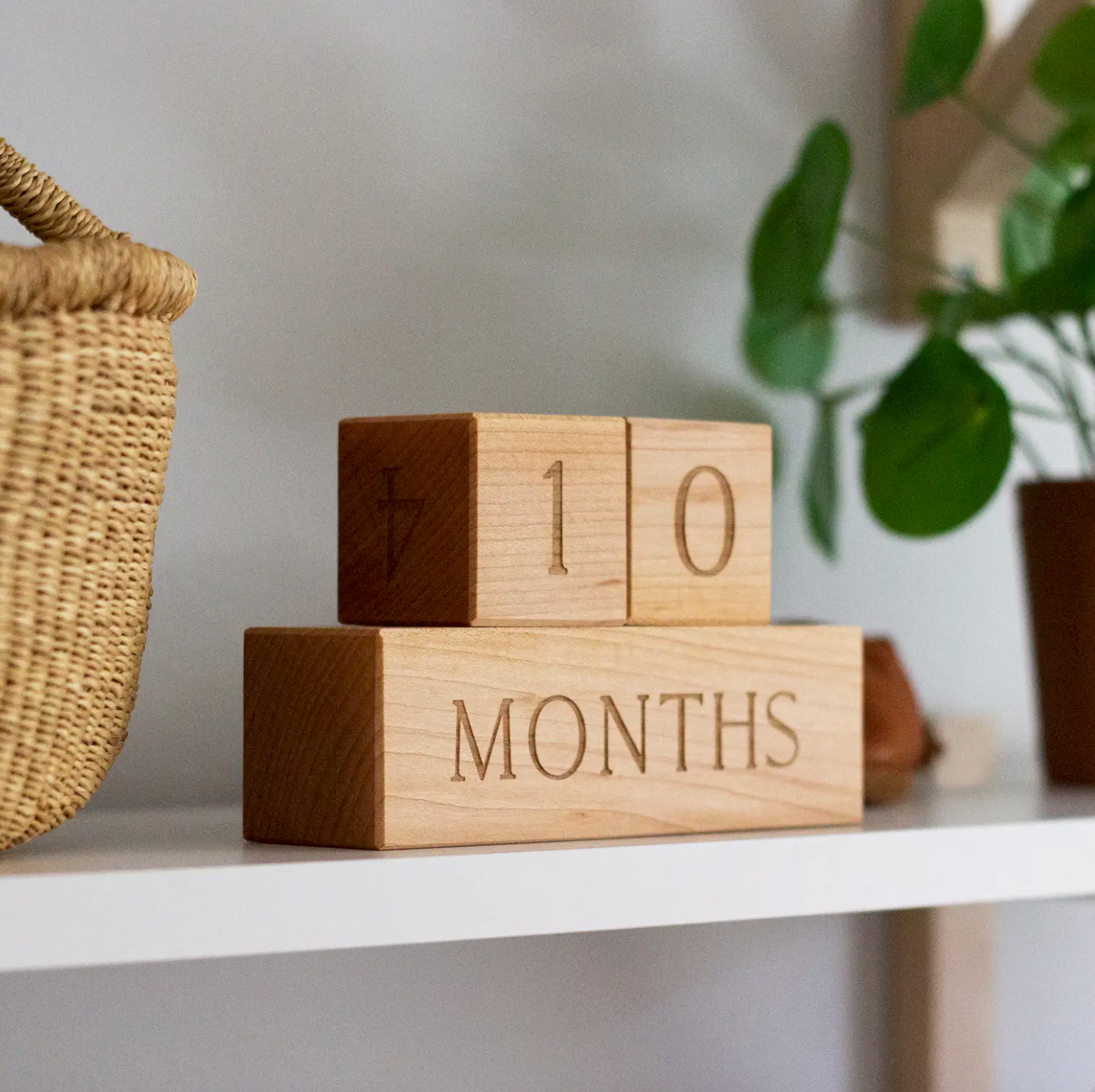 Heirloom Wood Milestone Blocks