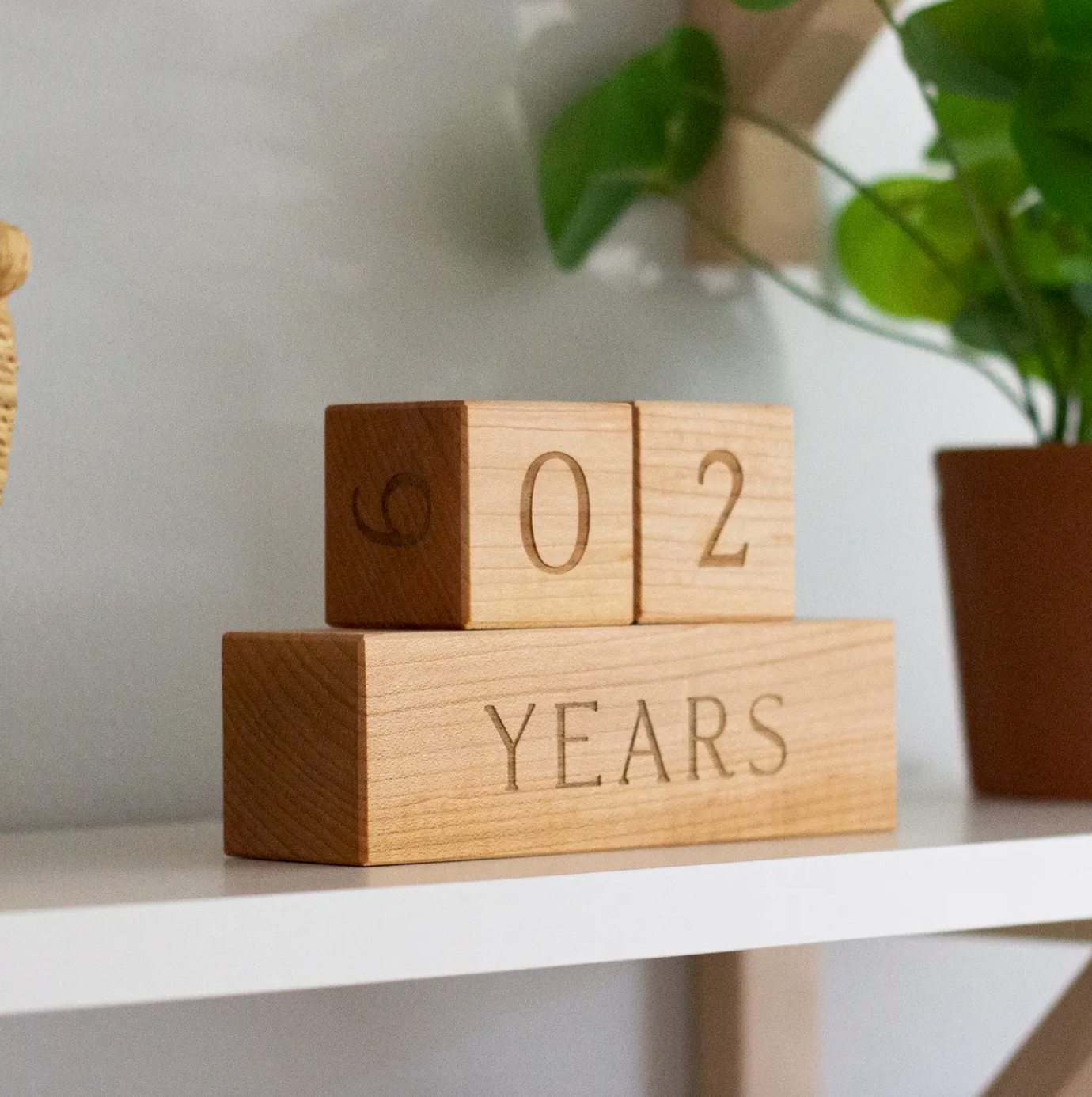 Heirloom Wood Milestone Blocks