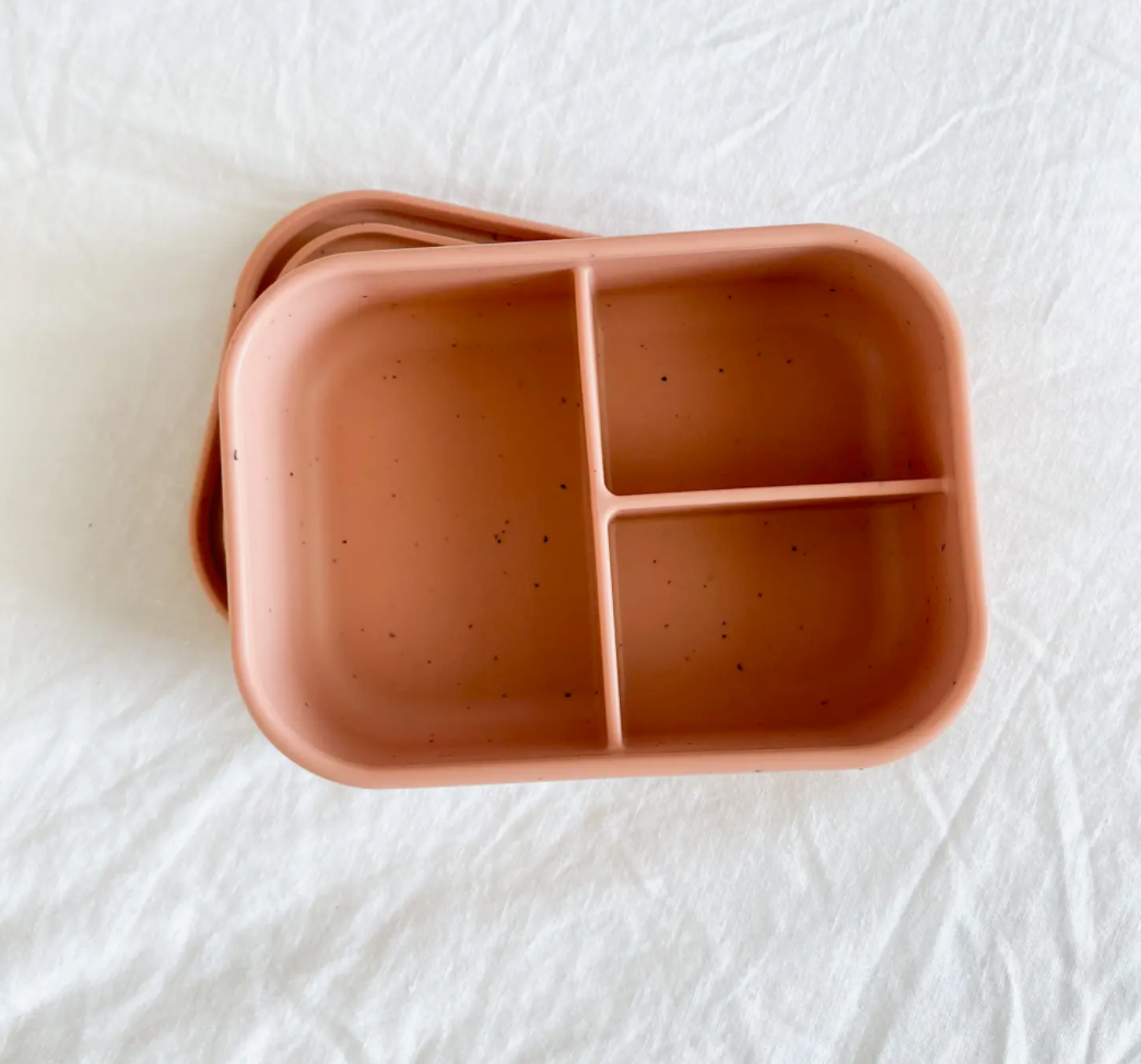 Silicone Bento Box - Speckled Coral