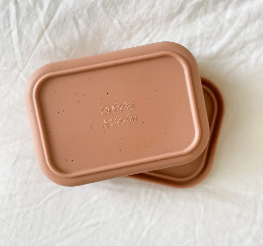 Silicone Bento Box - Speckled Coral