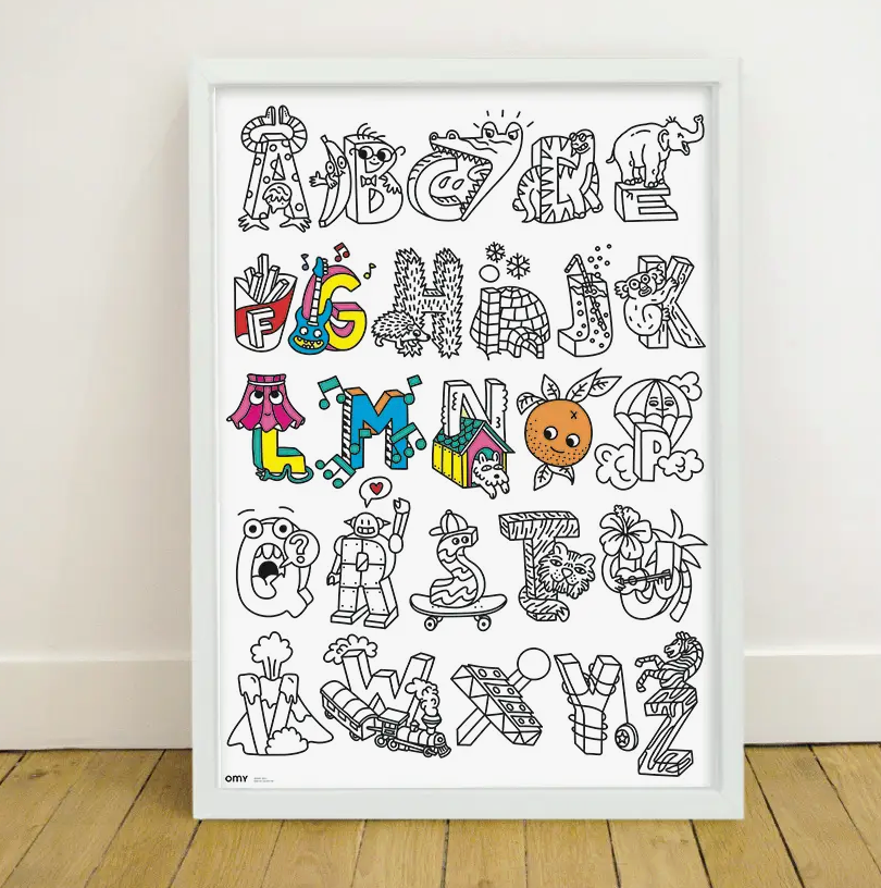 Giant Coloring Poster - ABCs